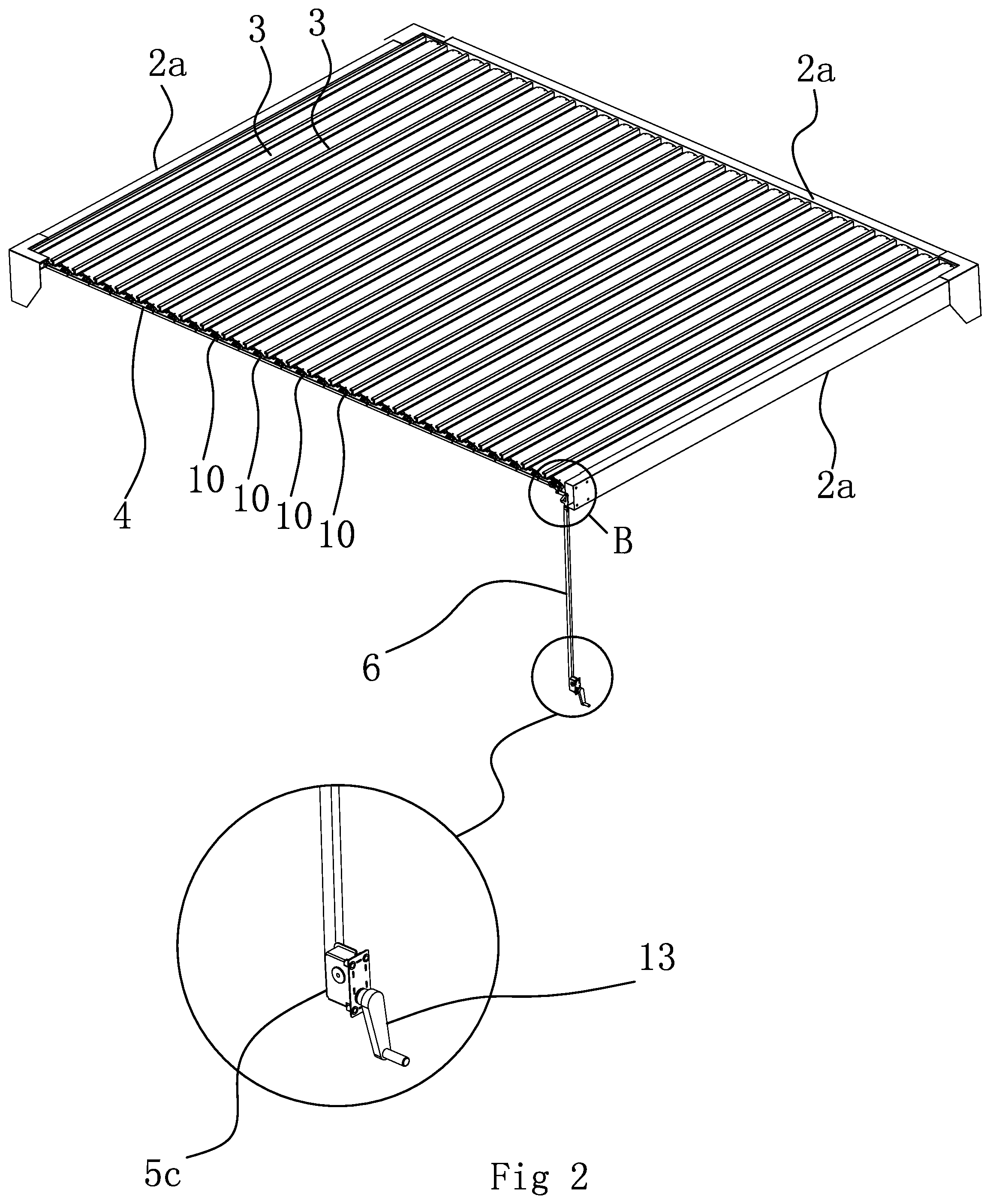 Patent US12448776 Figure 2 – Louvered canopy
