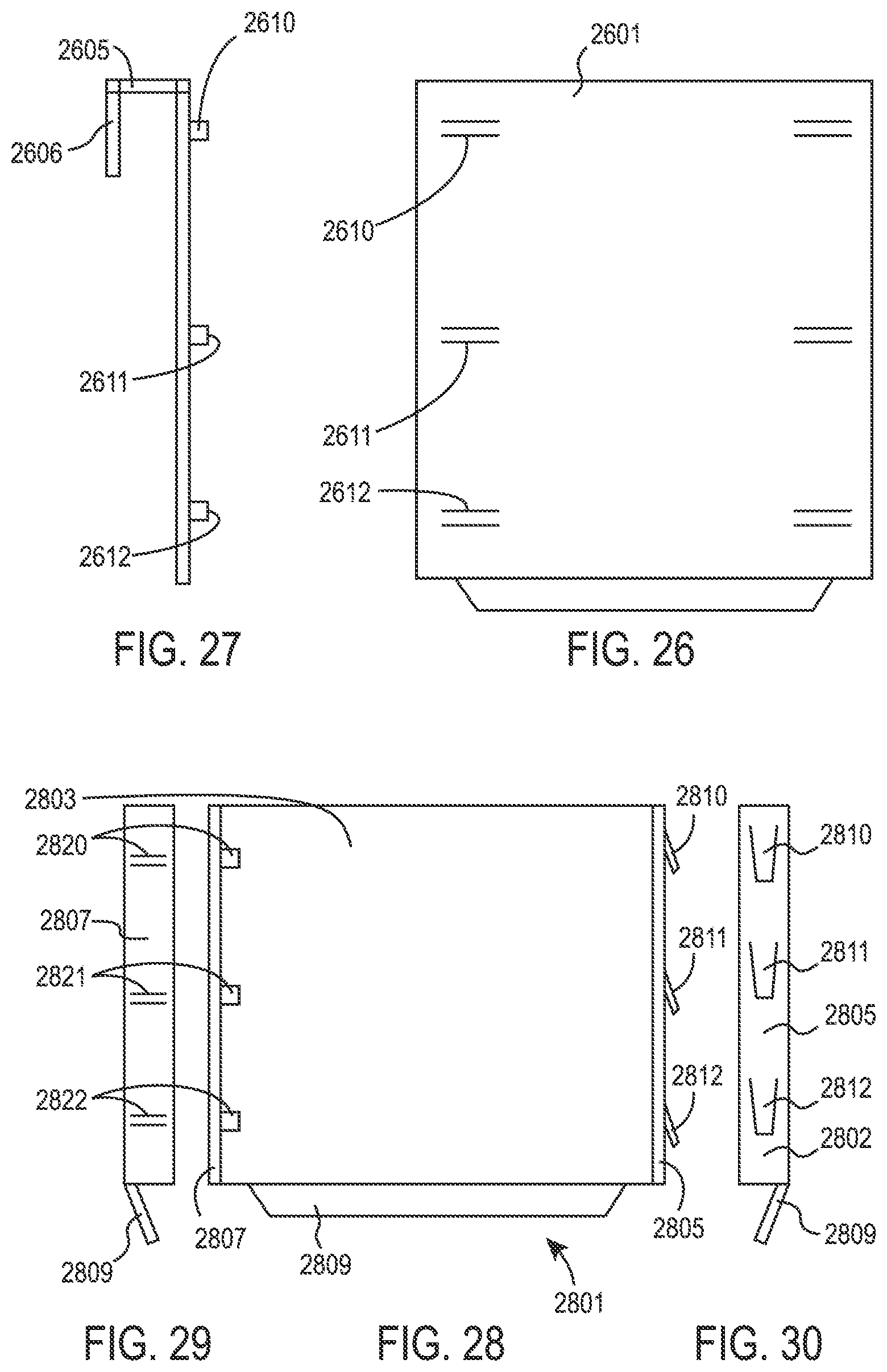 Patent US12448779 Figure 7 – Brackets for attachment of posts to joists