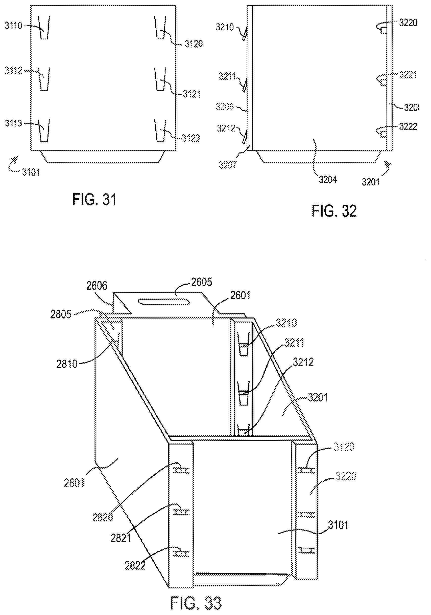 Patent US12448779 Figure 8 – Brackets for attachment of posts to joists