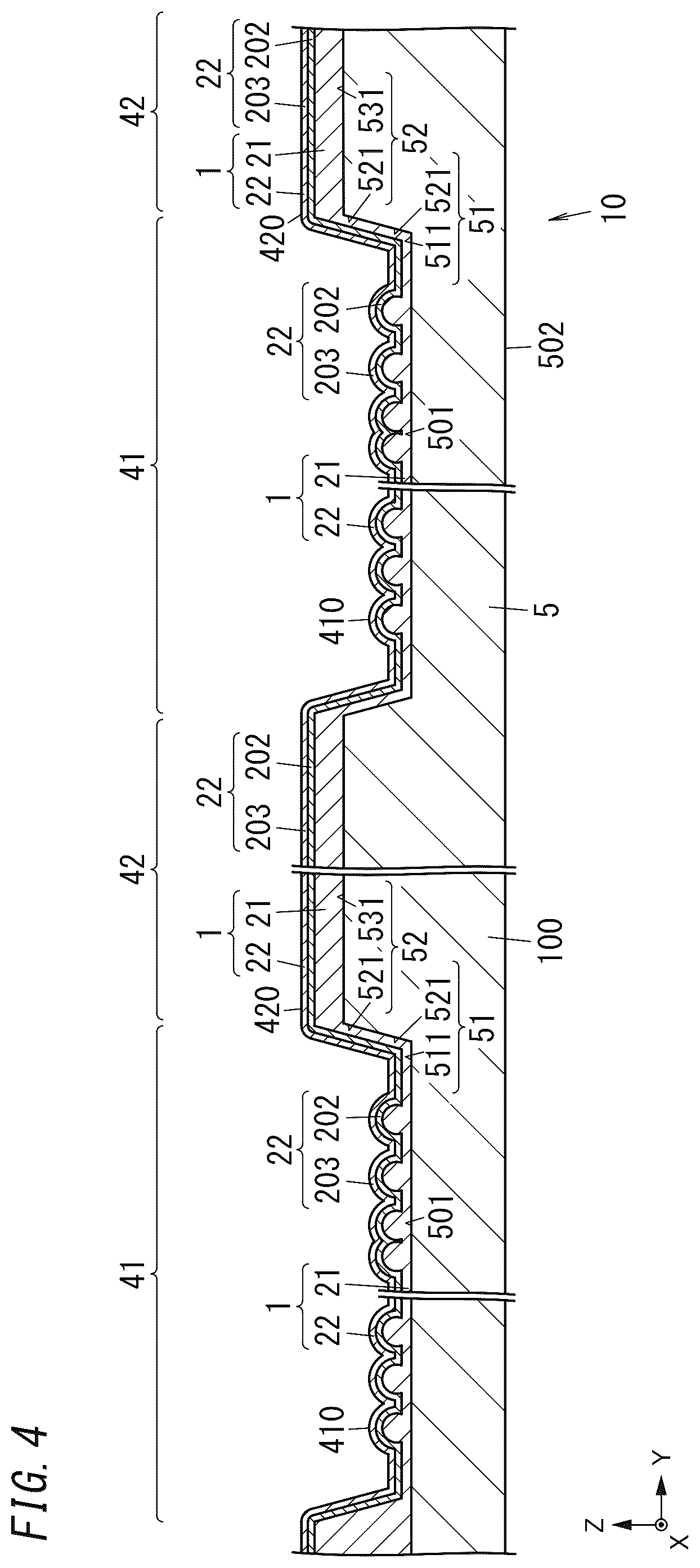 Patent US12448782 Figure 4 – Construction material, decorative member, and method for manufacturing decorative member