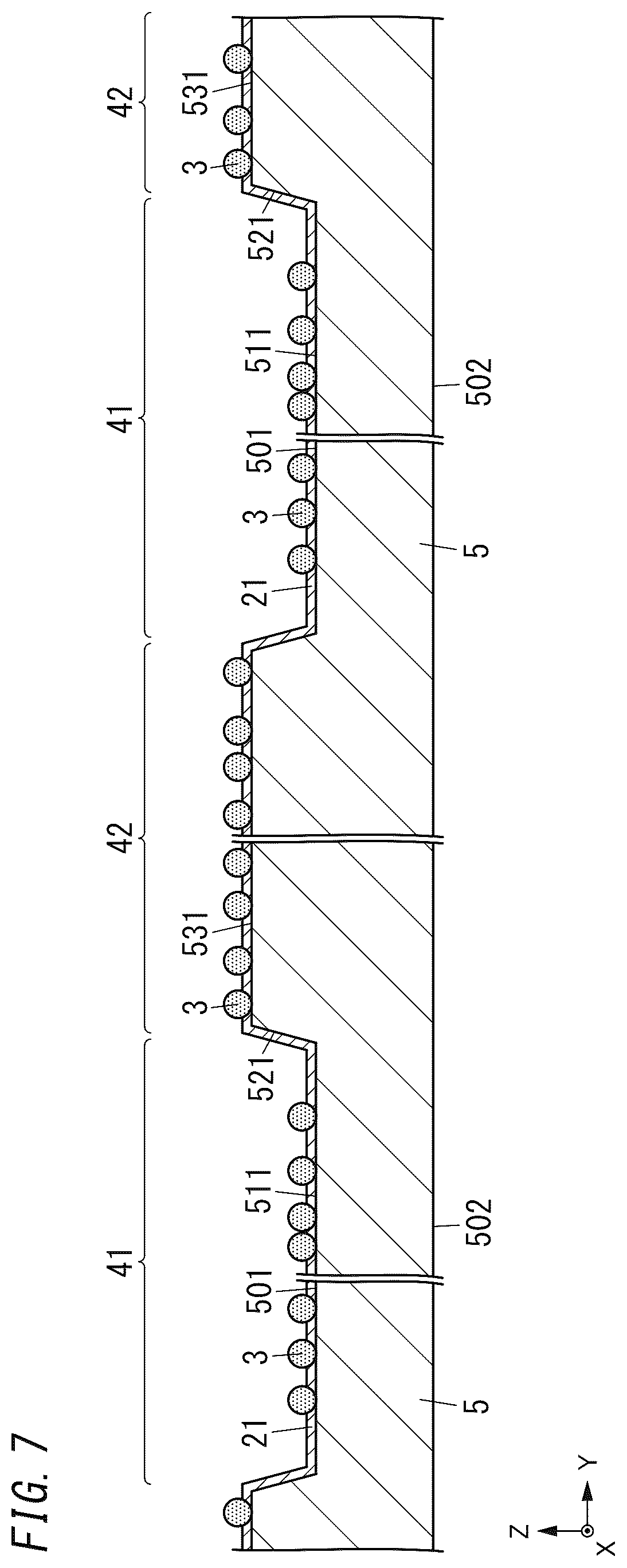 Patent US12448782 Figure 7 – Construction material, decorative member, and method for manufacturing decorative member