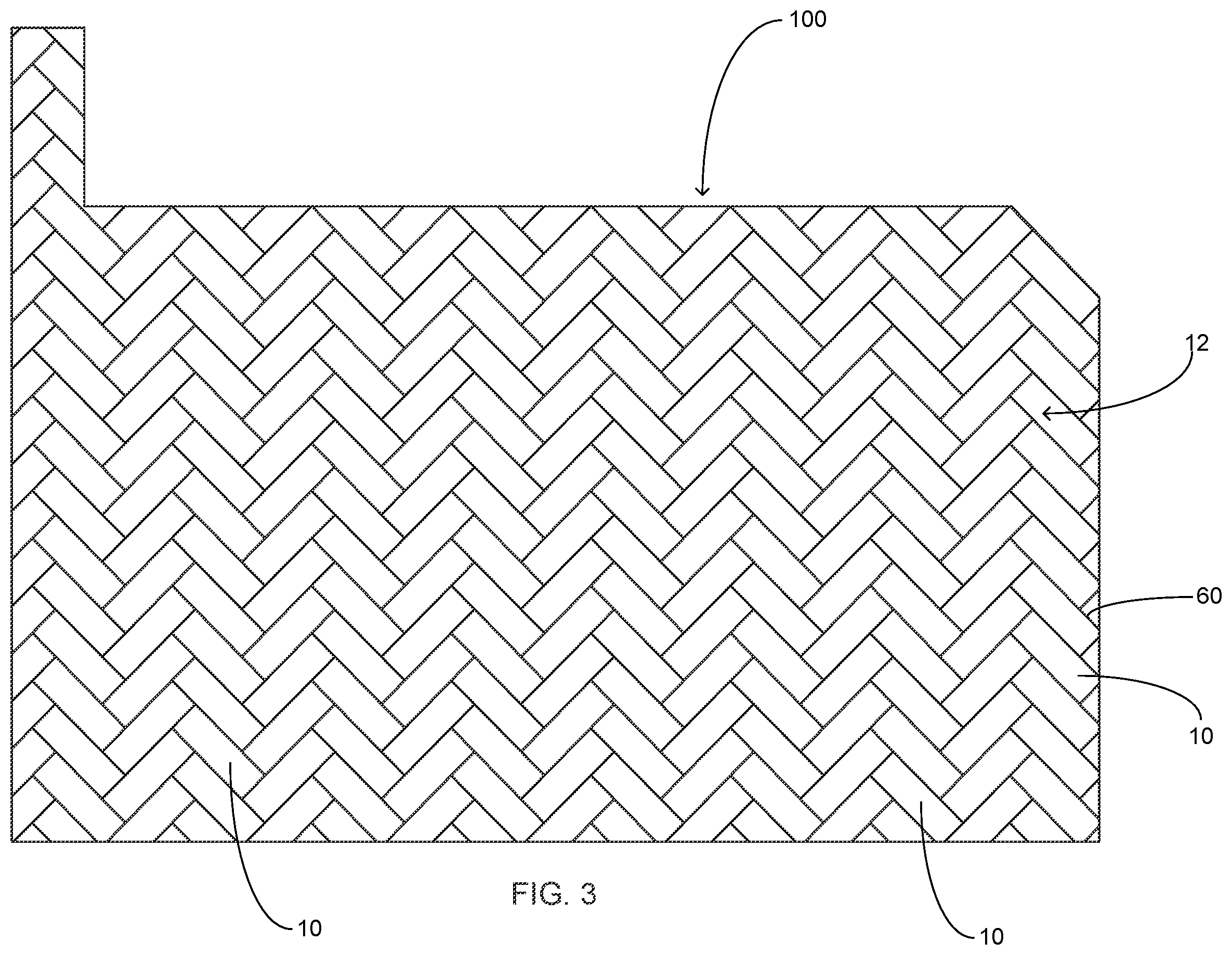 Patent US12448783 Figure 3 – Tile panel assembly and method of manufacture