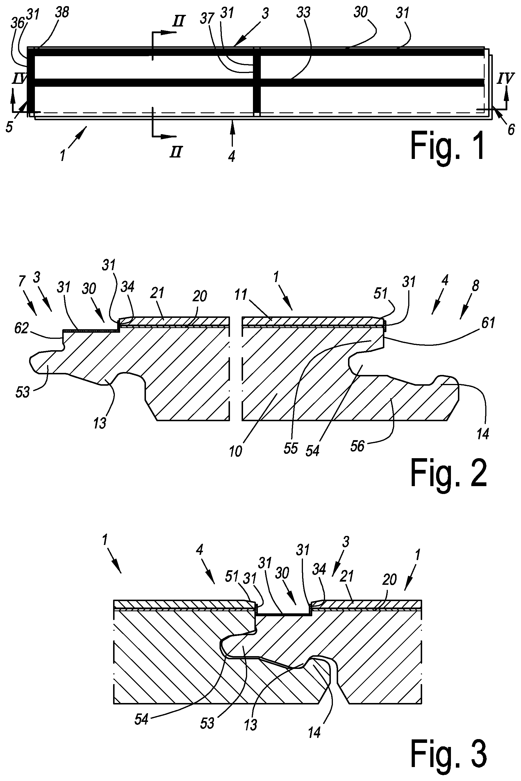 Patent US12448784 Figure 1 – Decorative panel comprising grout imitation