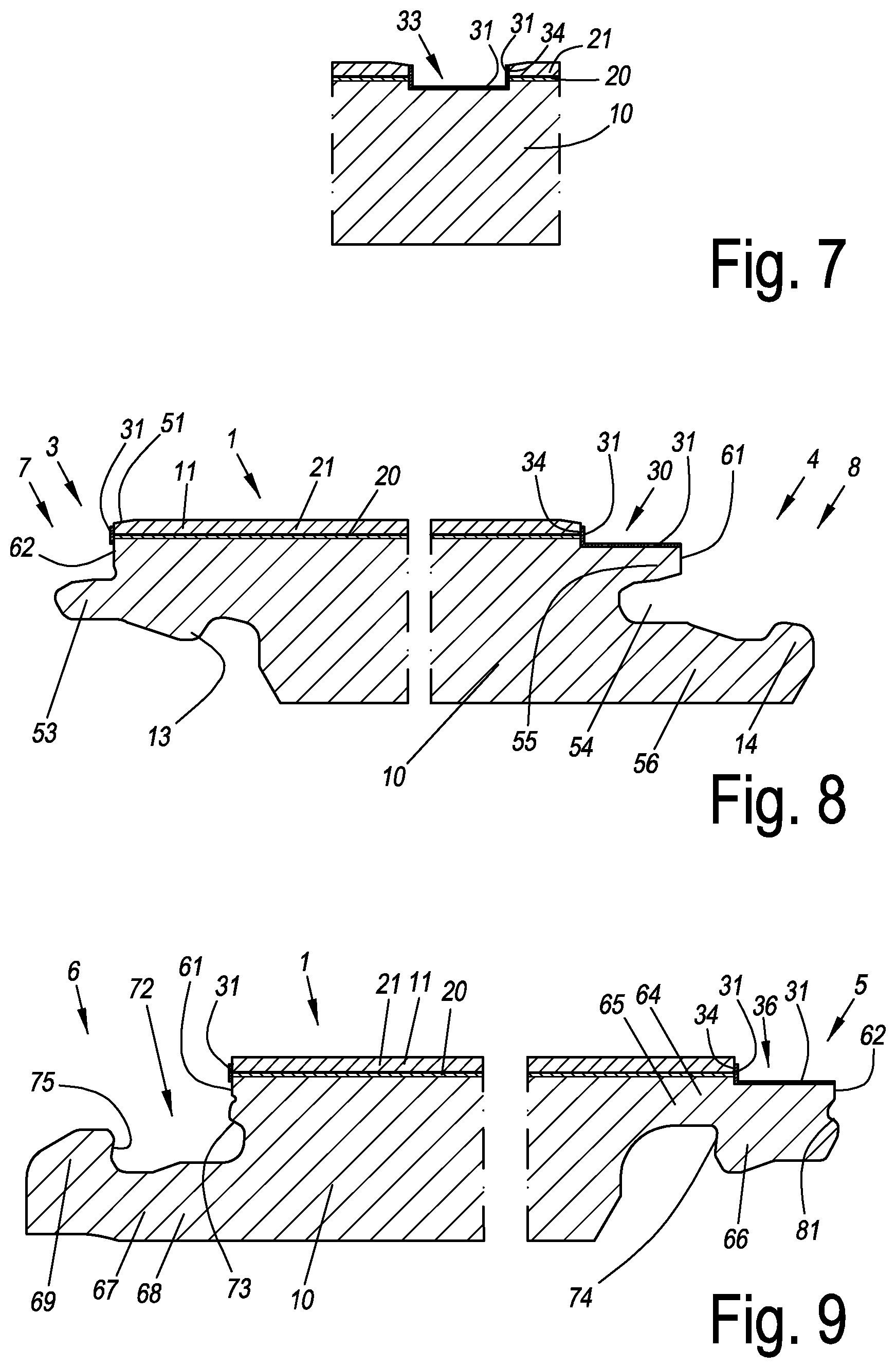 Patent US12448784 Figure 3 – Decorative panel comprising grout imitation