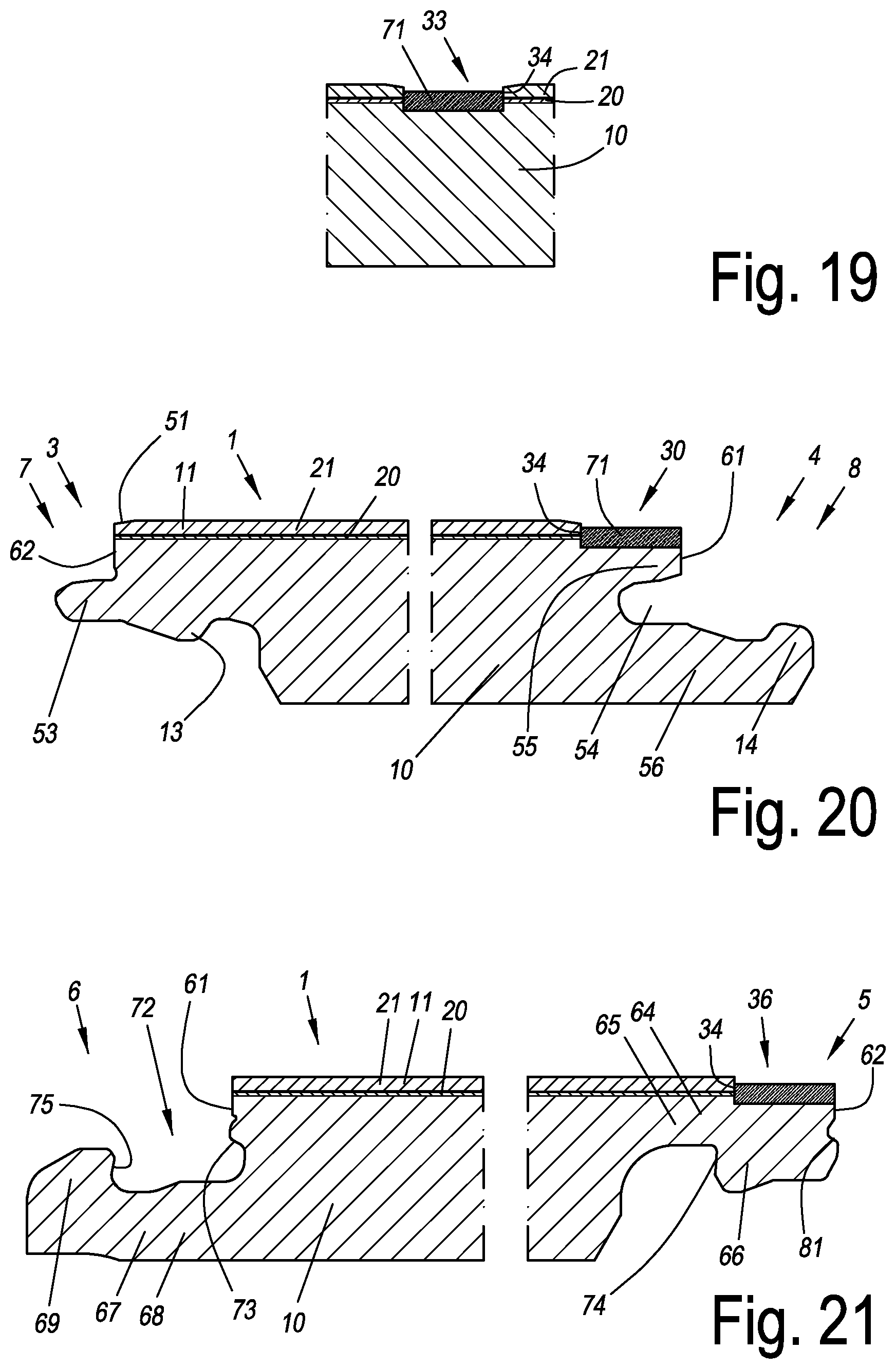Patent US12448784 Figure 7 – Decorative panel comprising grout imitation