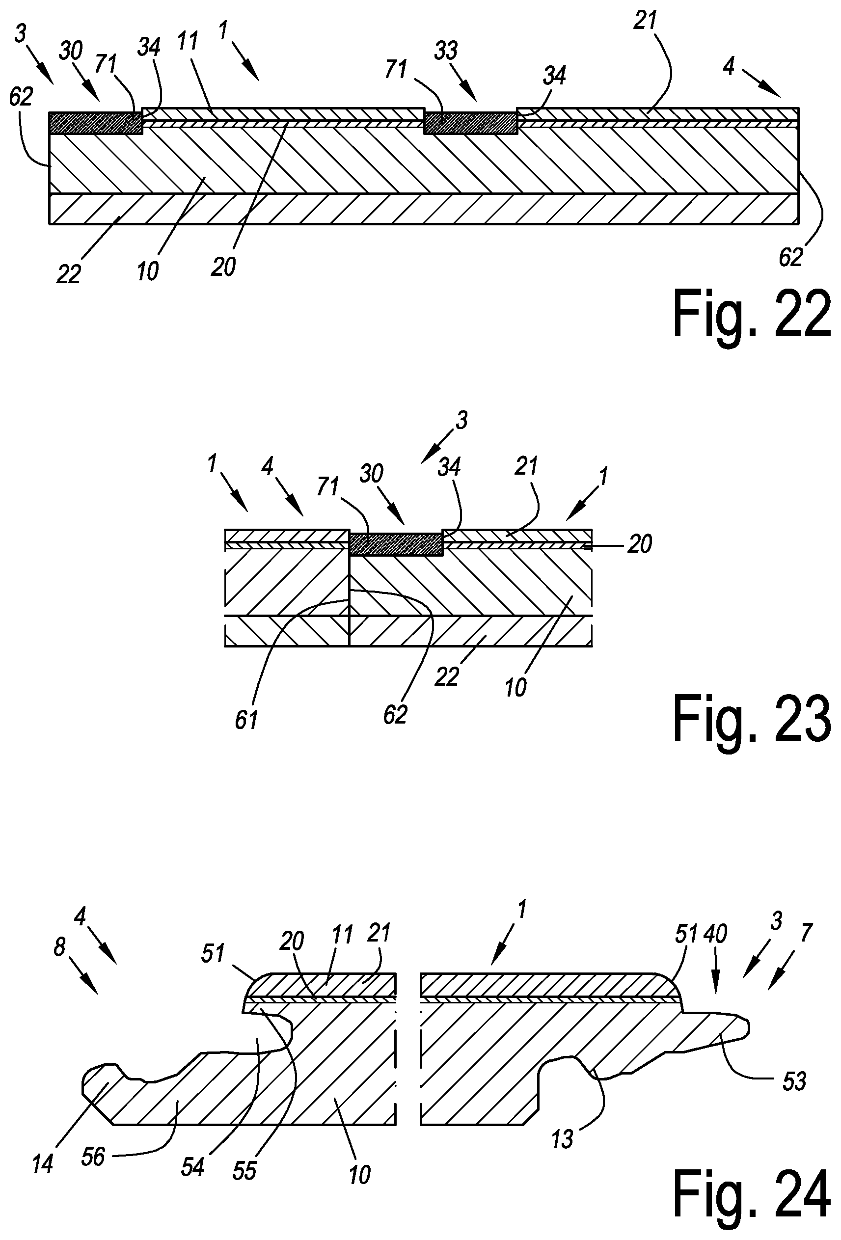 Patent US12448784 Figure 8 – Decorative panel comprising grout imitation