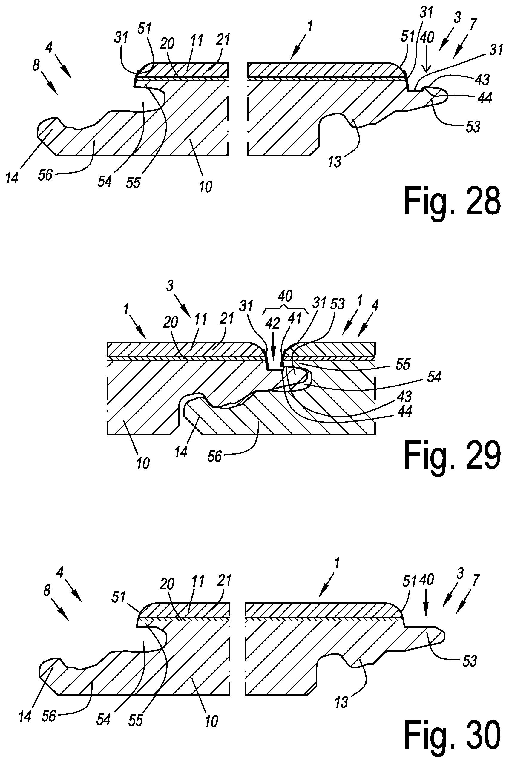 Patent US12448784 Figure 10 – Decorative panel comprising grout imitation