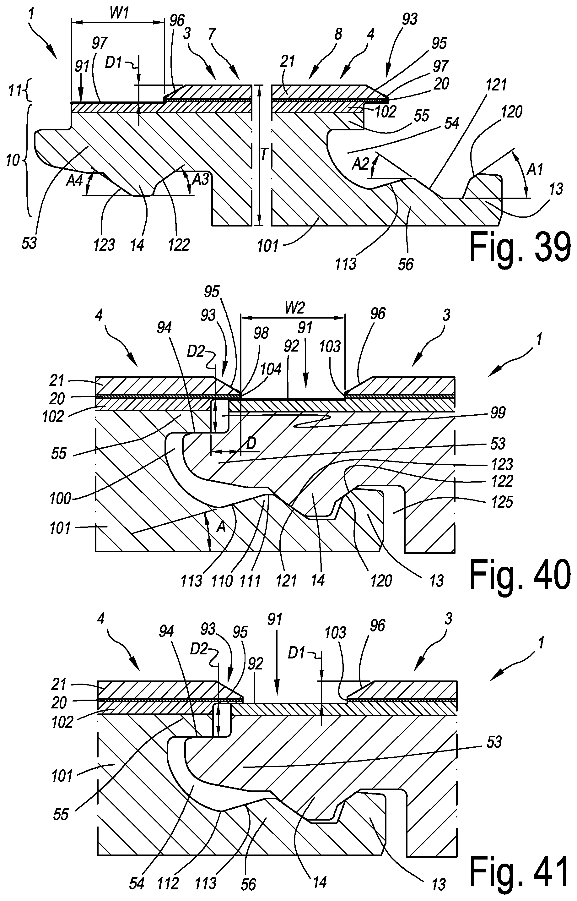 Patent US12448784 Figure 14 – Decorative panel comprising grout imitation