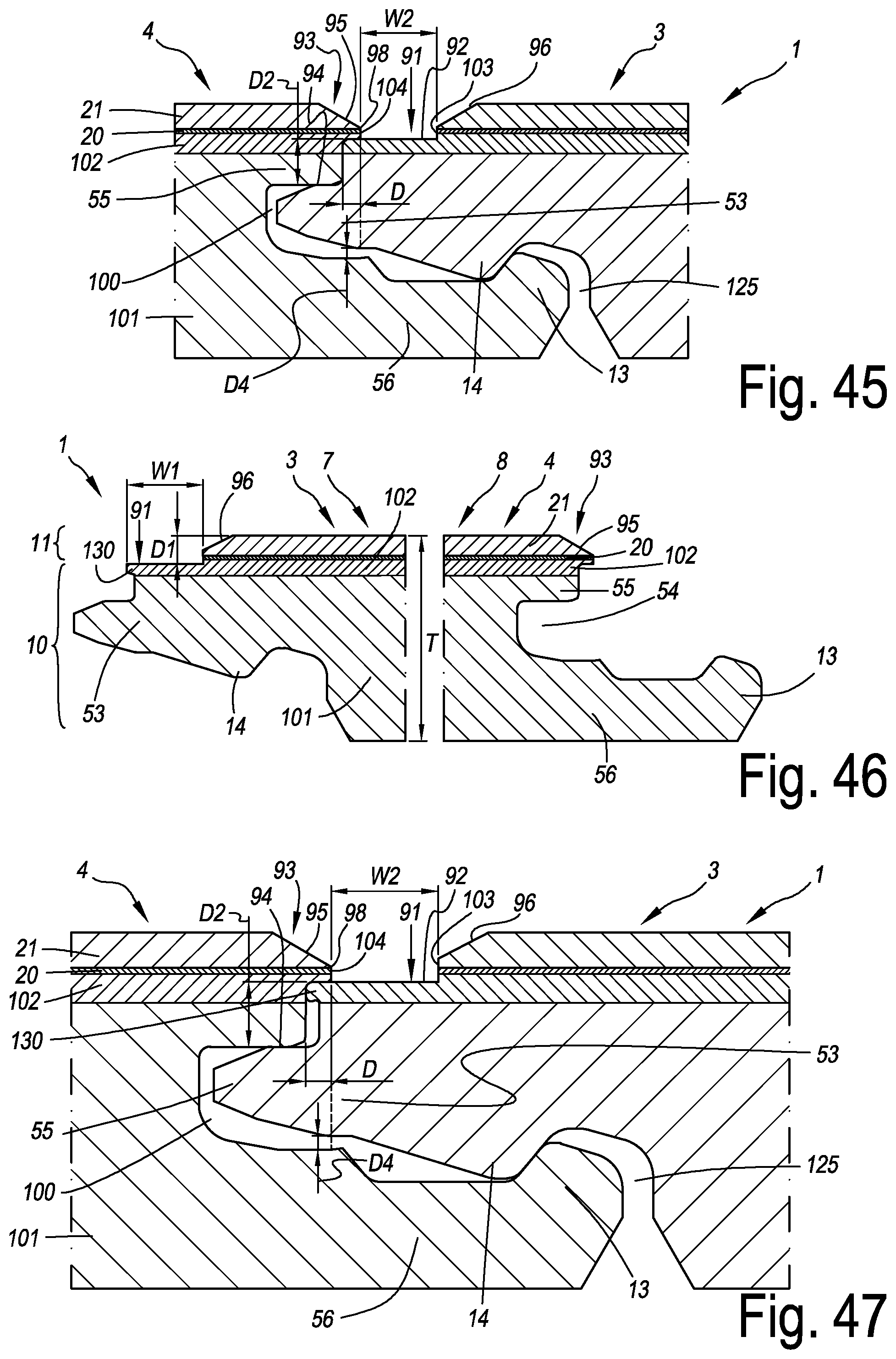 Patent US12448784 Figure 16 – Decorative panel comprising grout imitation
