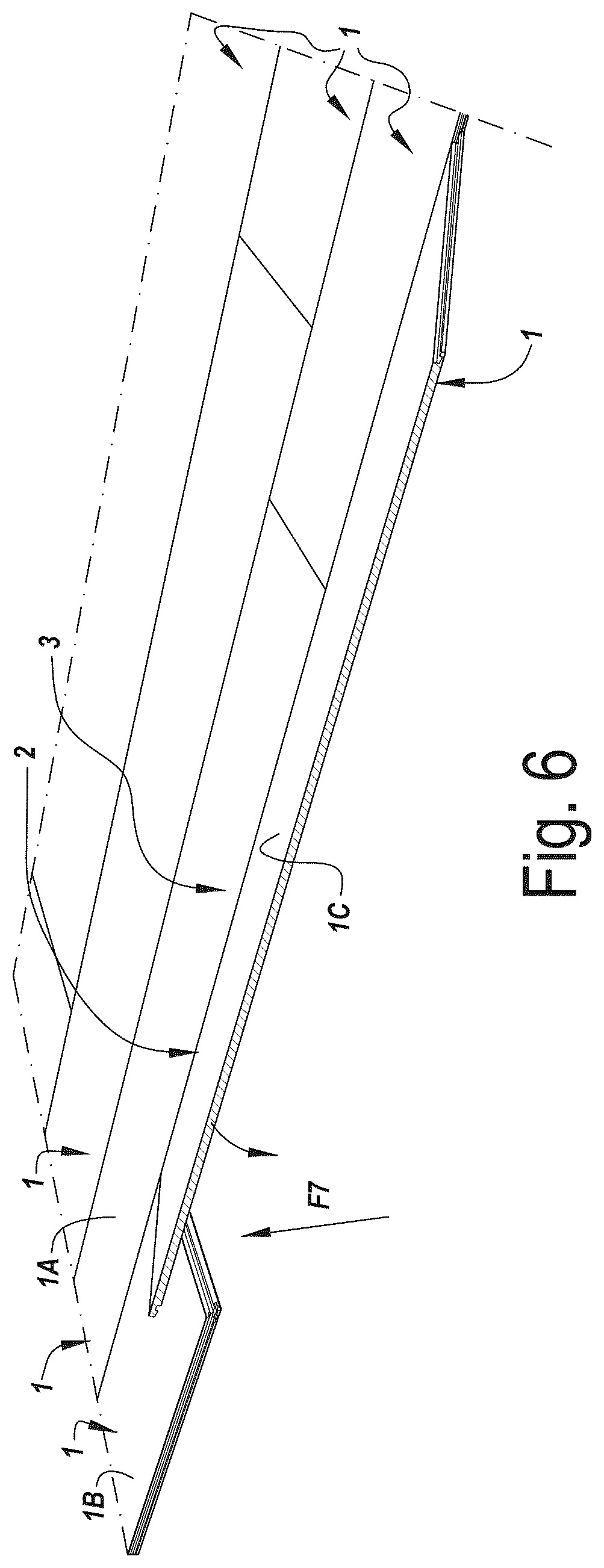 Patent US12448786 Figure 5 – Floor panel for forming a floor covering