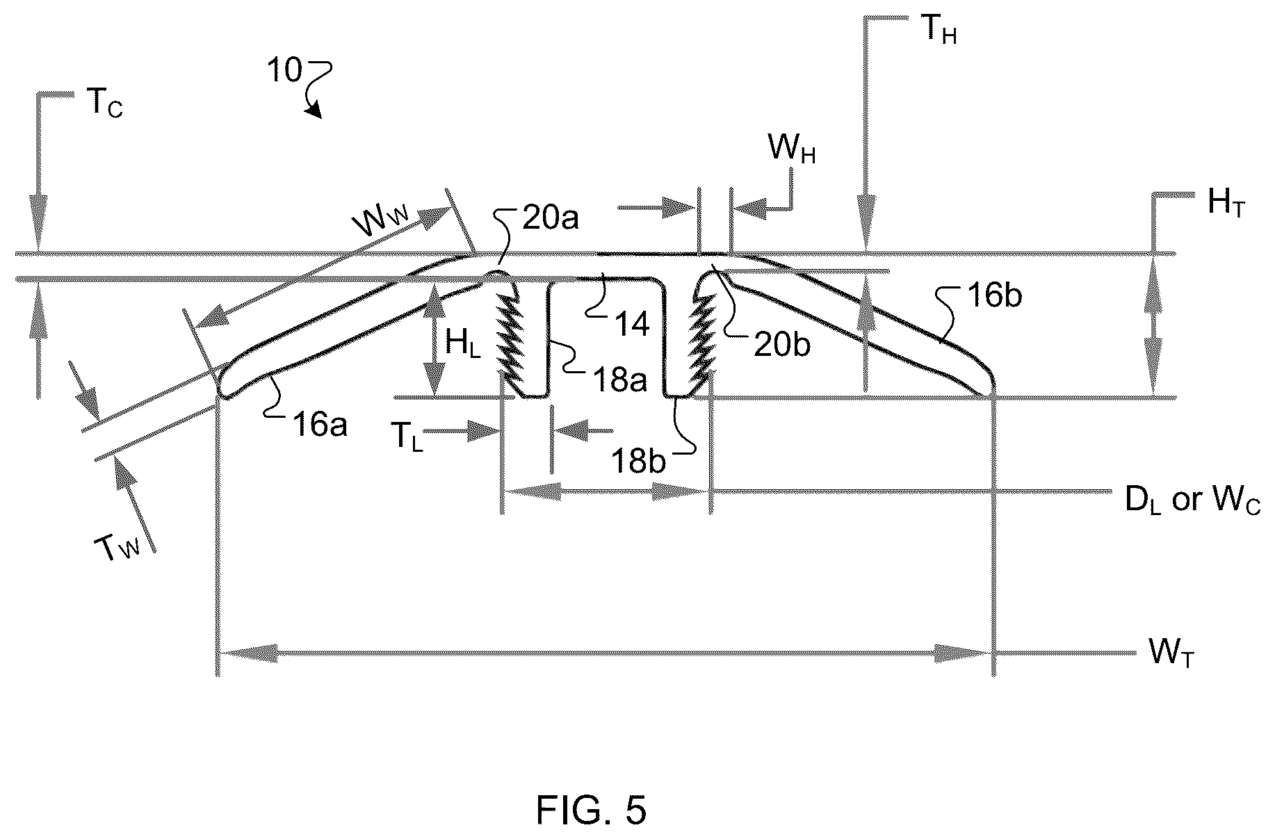 Patent US12448790 Figure 5 – Transition molding with flexible hinges