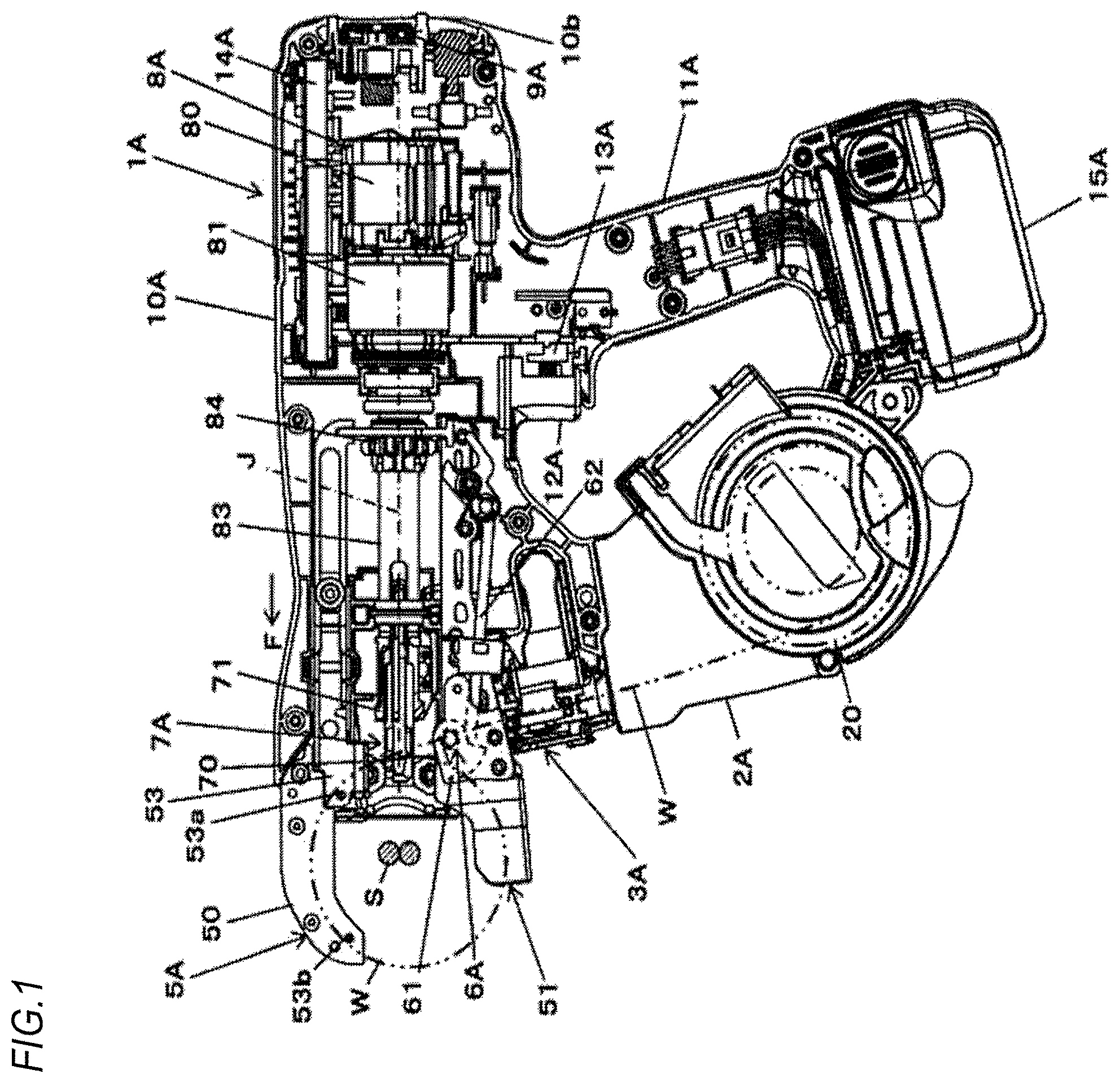 Patent US12448794 Figure 1 – Binding machine