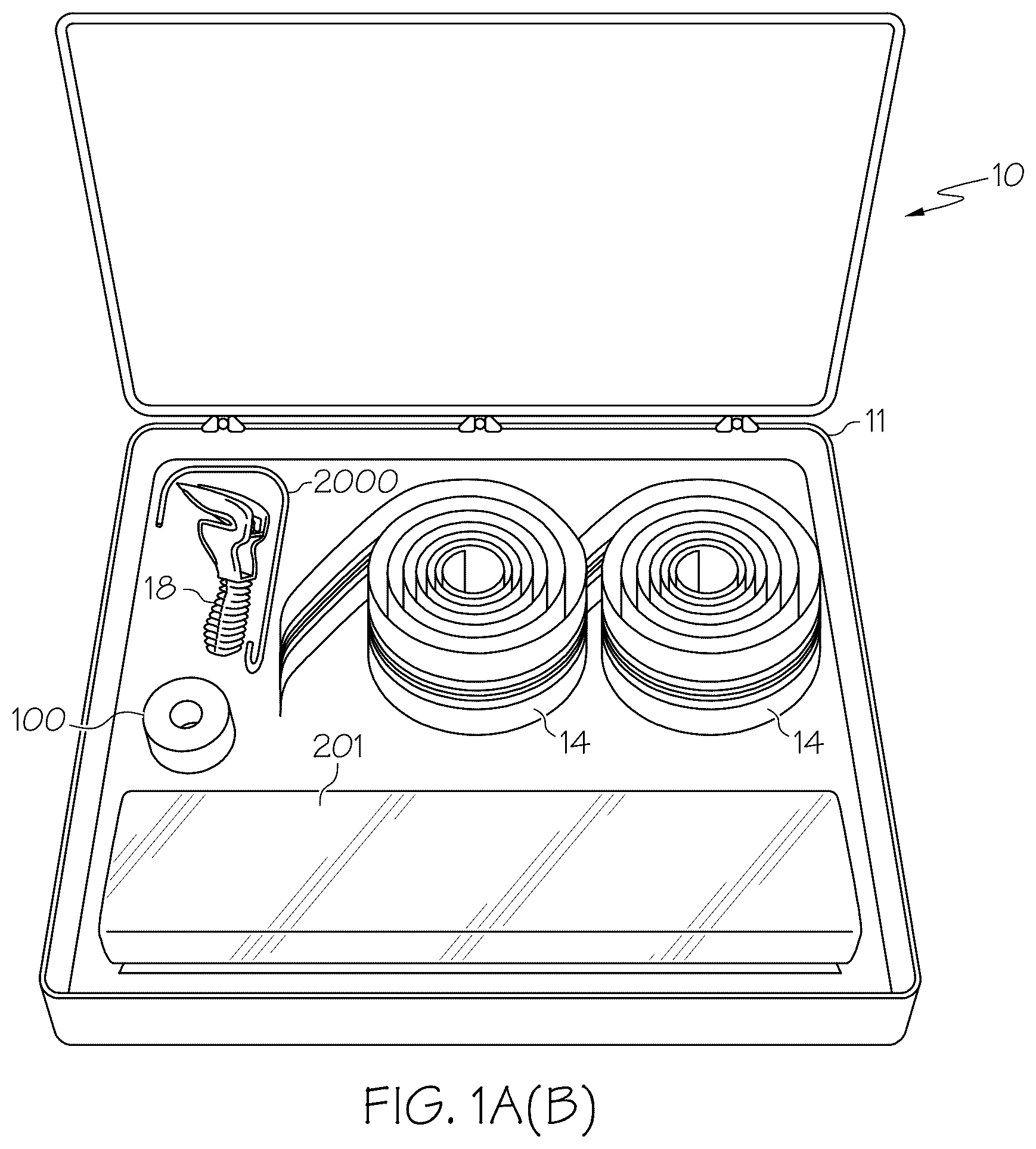 Patent US12448795 Figure 2 – Partition mounting systems, partition assembly kits, double-sided adhesive tape and methods of installation and application