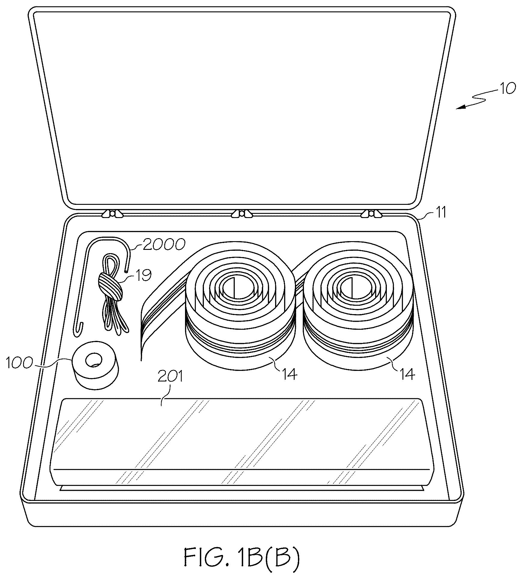 Patent US12448795 Figure 4 – Partition mounting systems, partition assembly kits, double-sided adhesive tape and methods of installation and application