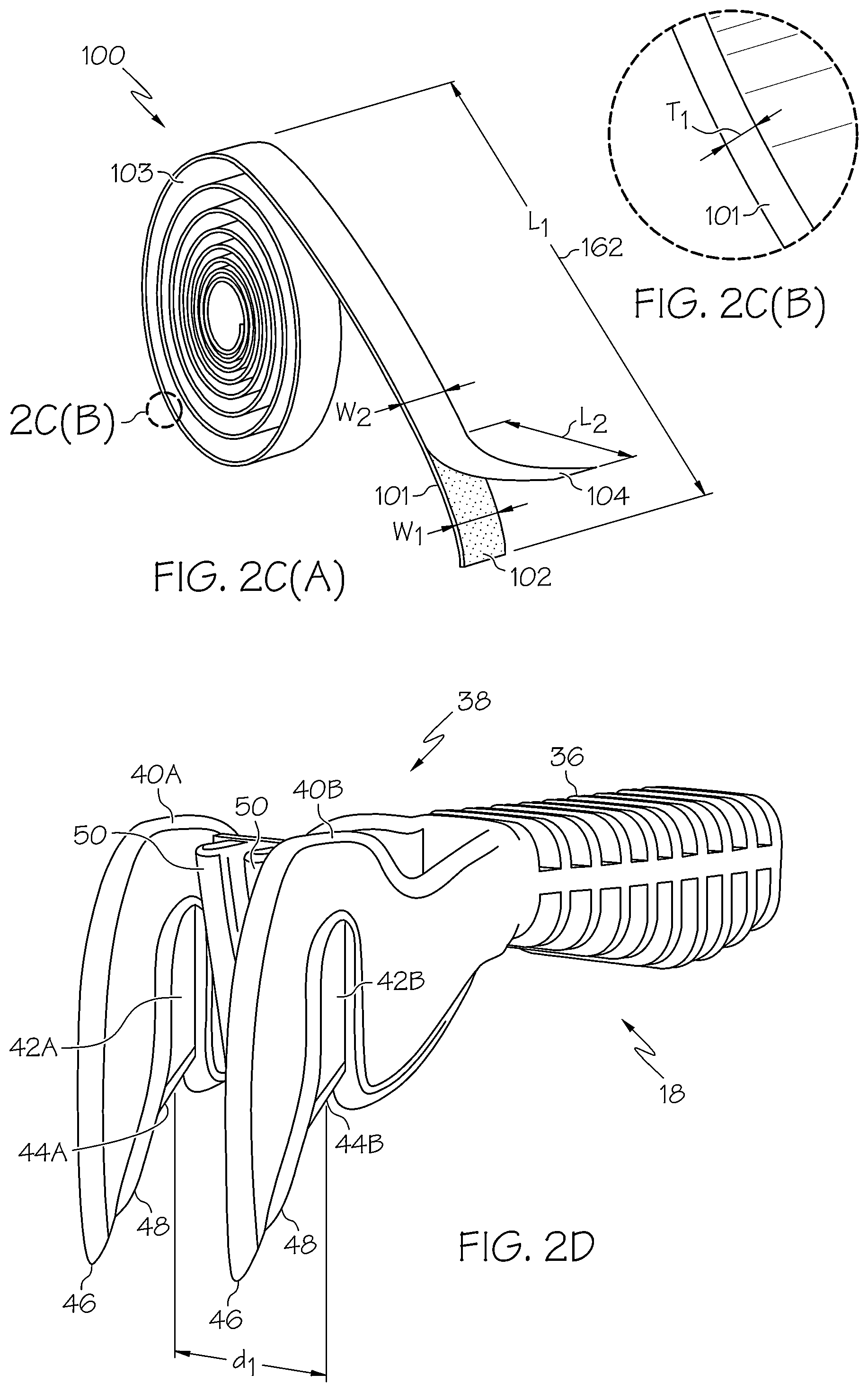Patent US12448795 Figure 10 – Partition mounting systems, partition assembly kits, double-sided adhesive tape and methods of installation and application