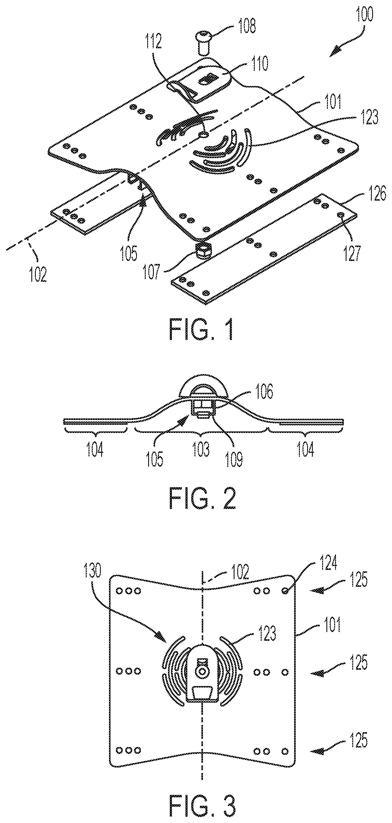 Patent US12448797 Figure 1 – Fall arrest roof mount anchor