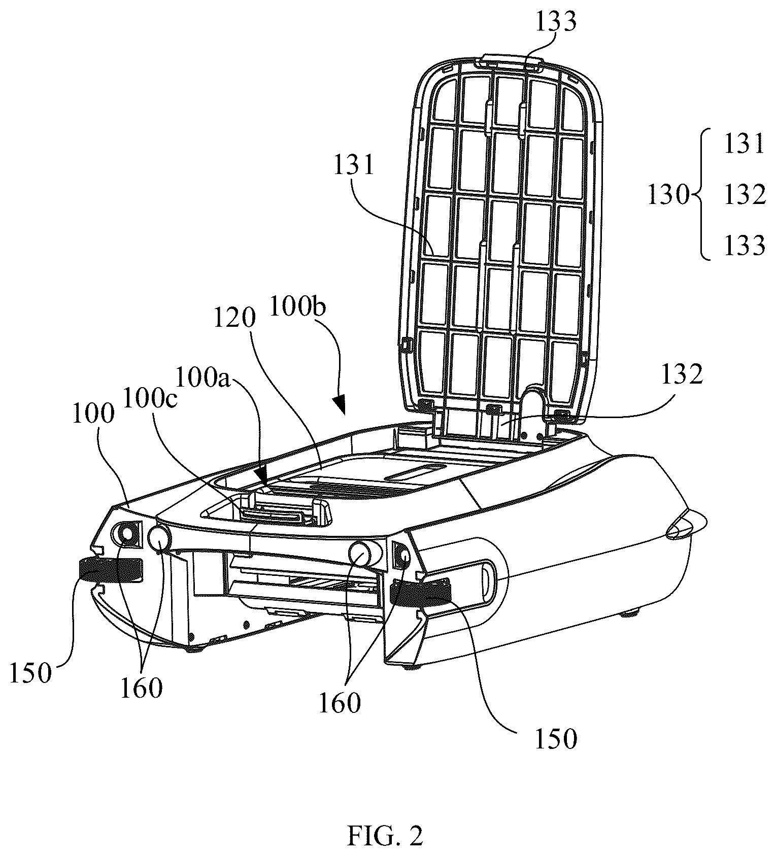 Patent US12448802 Figure 2 – Water surface cleaning robot