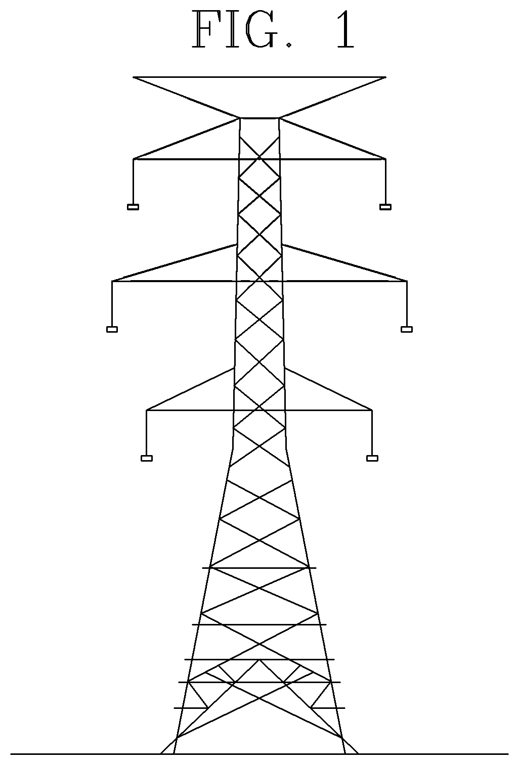 Patent US12448804 Figure 1 – Tensile transmission tower design