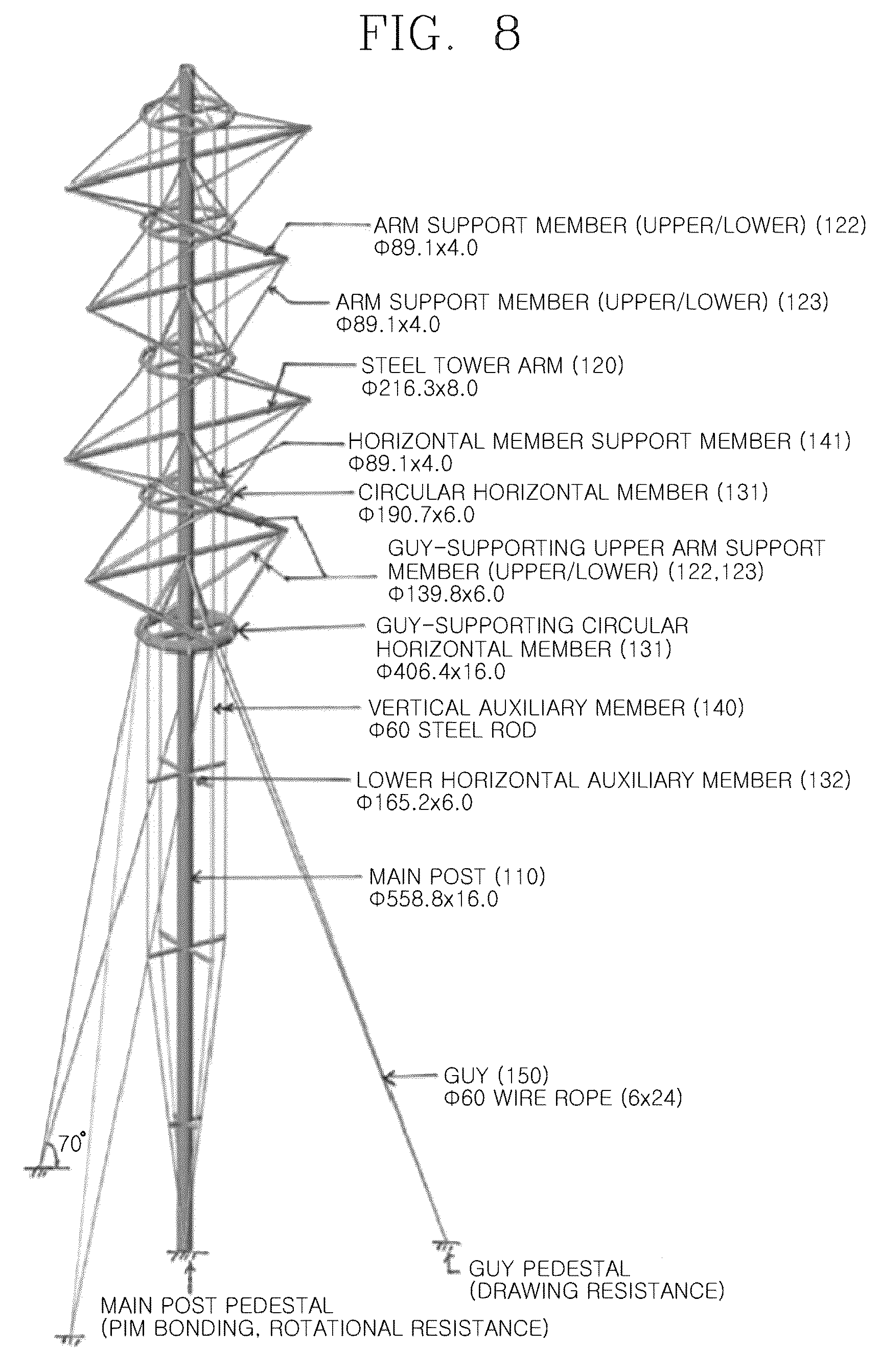 Patent US12448804 Figure 9 – Tensile transmission tower design