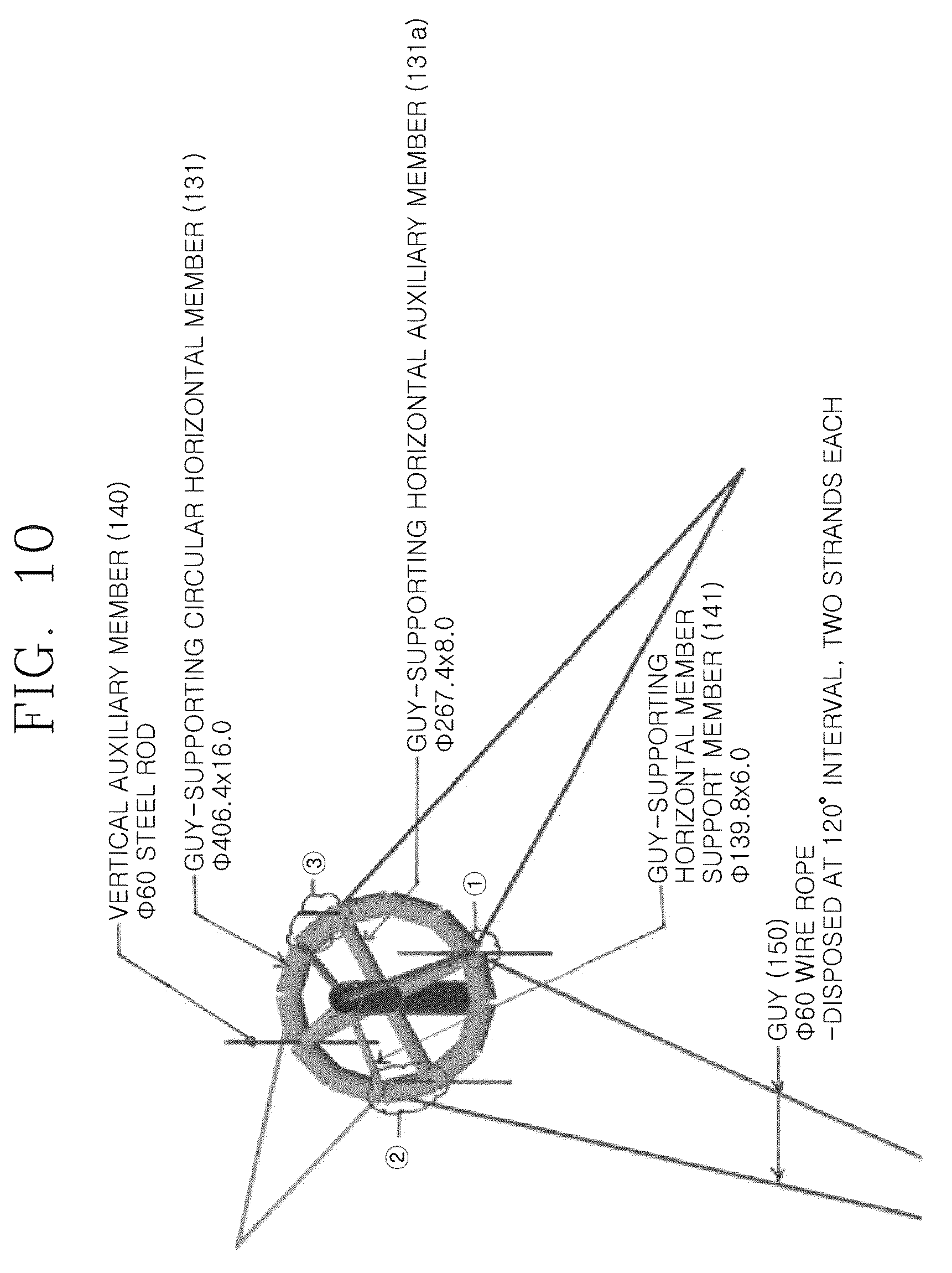Patent US12448804 Figure 11 – Tensile transmission tower design