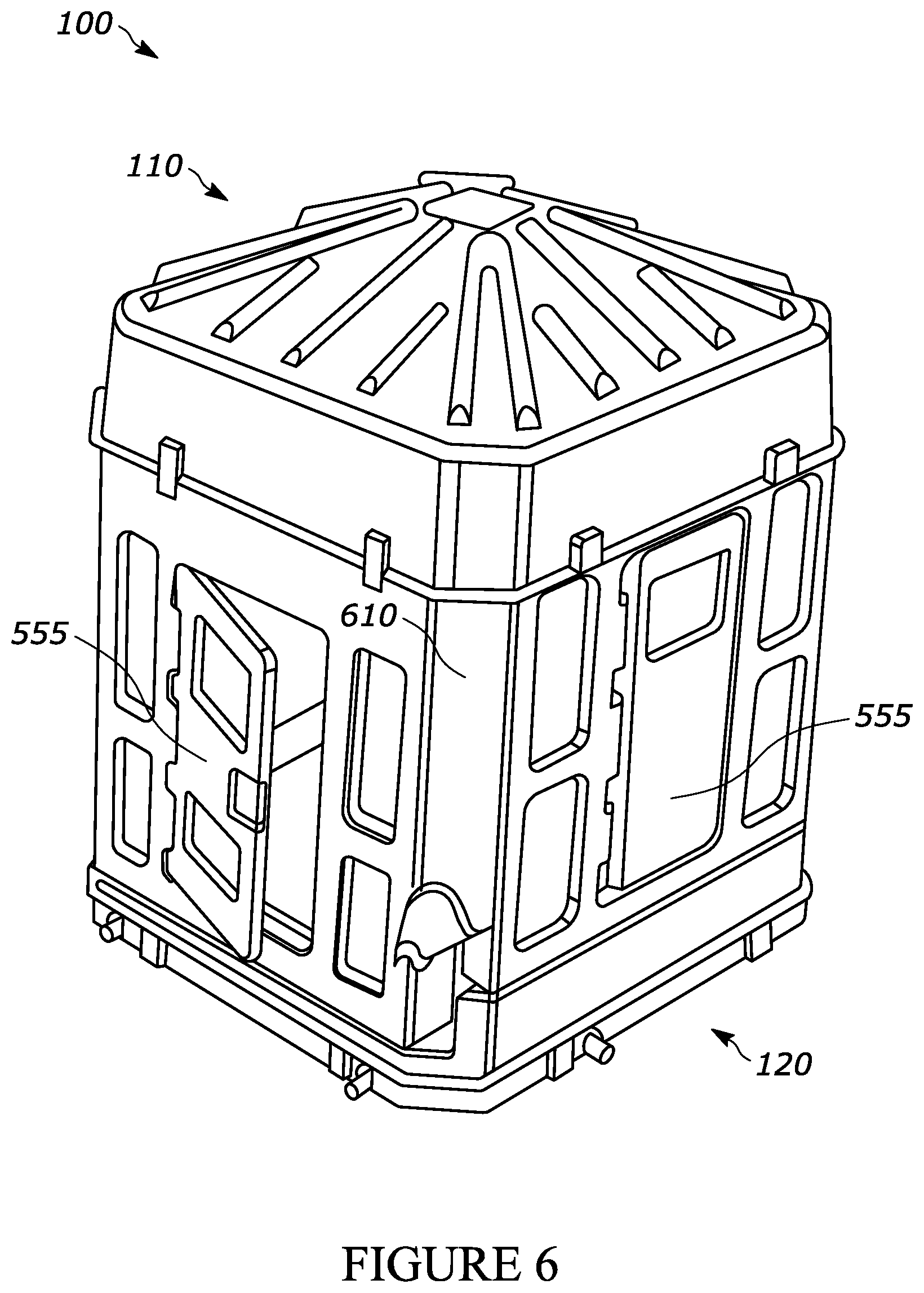 Patent US12448805 Figure 4 – Collapsible hunting blind apparatus