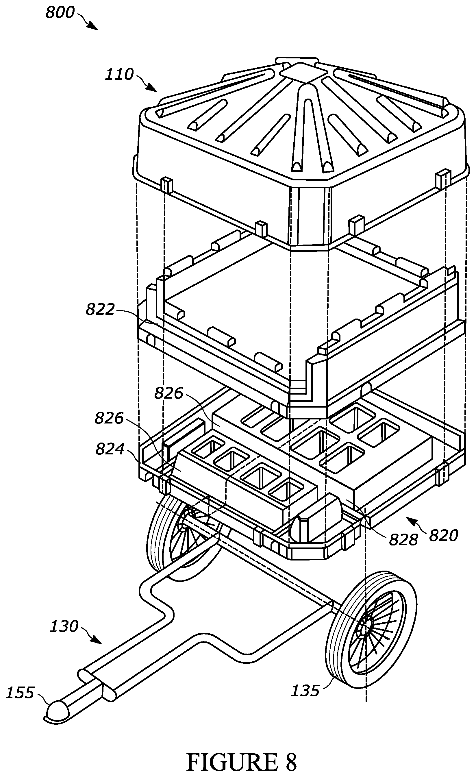 Patent US12448805 Figure 6 – Collapsible hunting blind apparatus