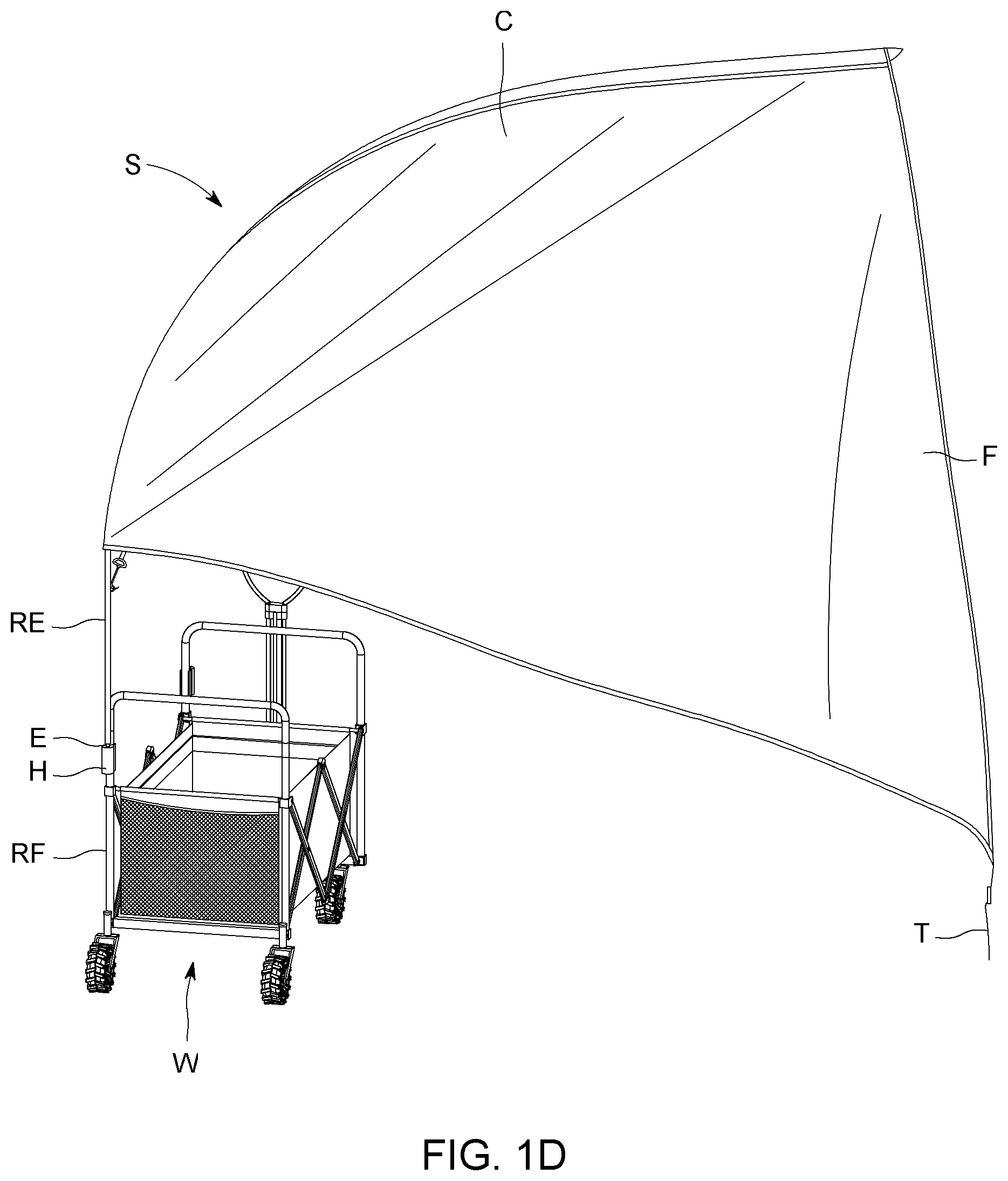 Patent US12448806 Figure 4 – Shade assembly for a wagon
