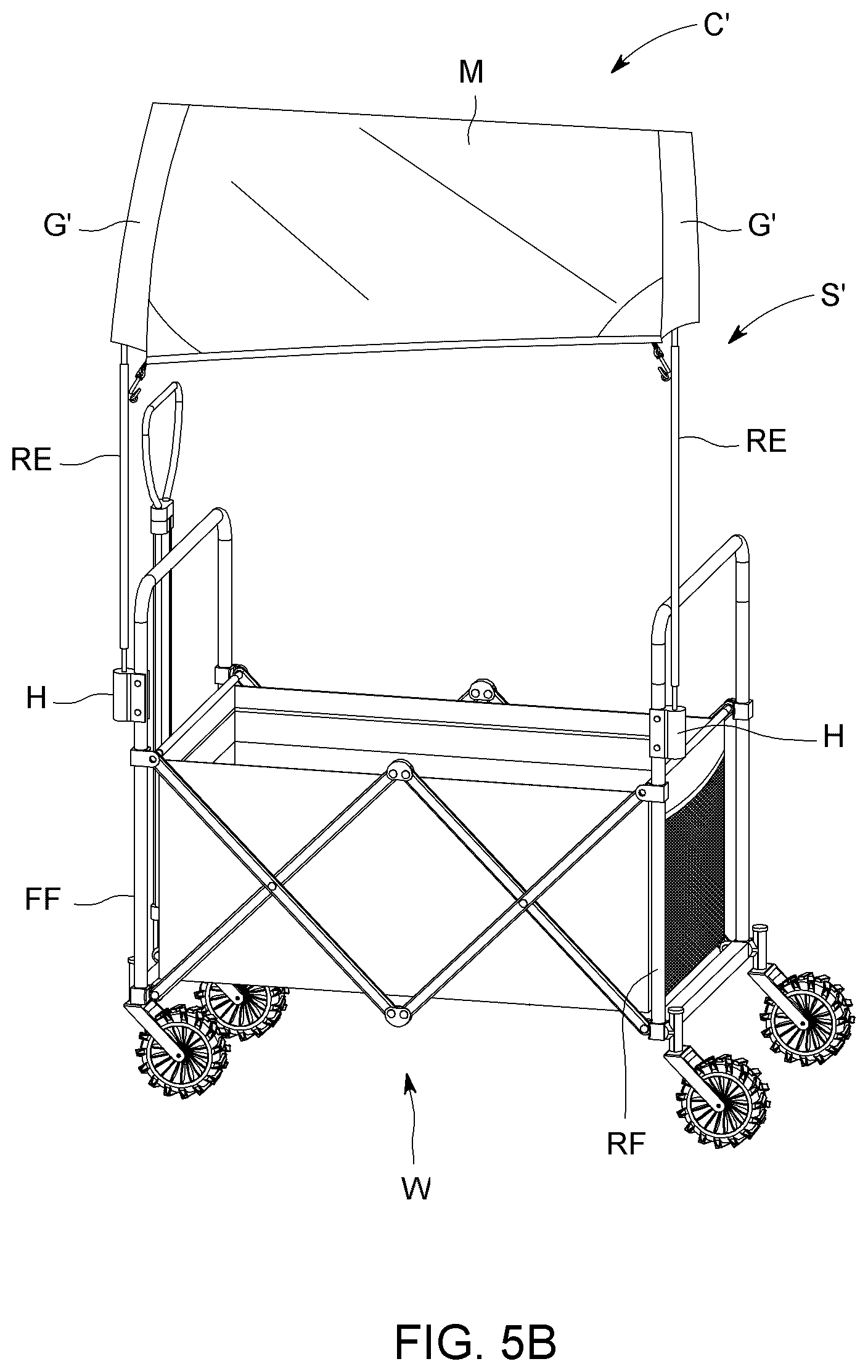 Patent US12448806 Figure 14 – Shade assembly for a wagon