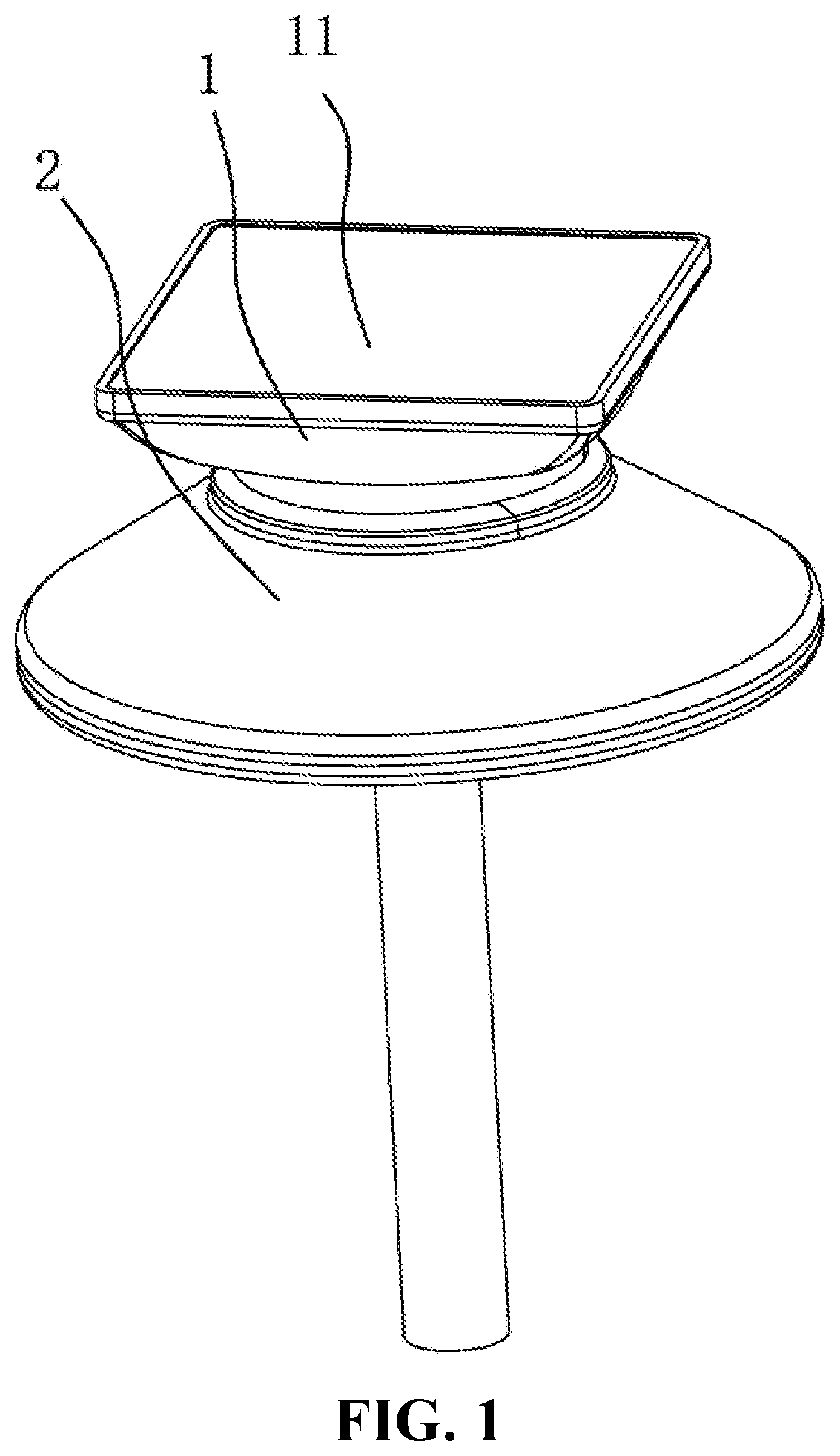 Patent US12448807 Figure 1 – Tent top base structure