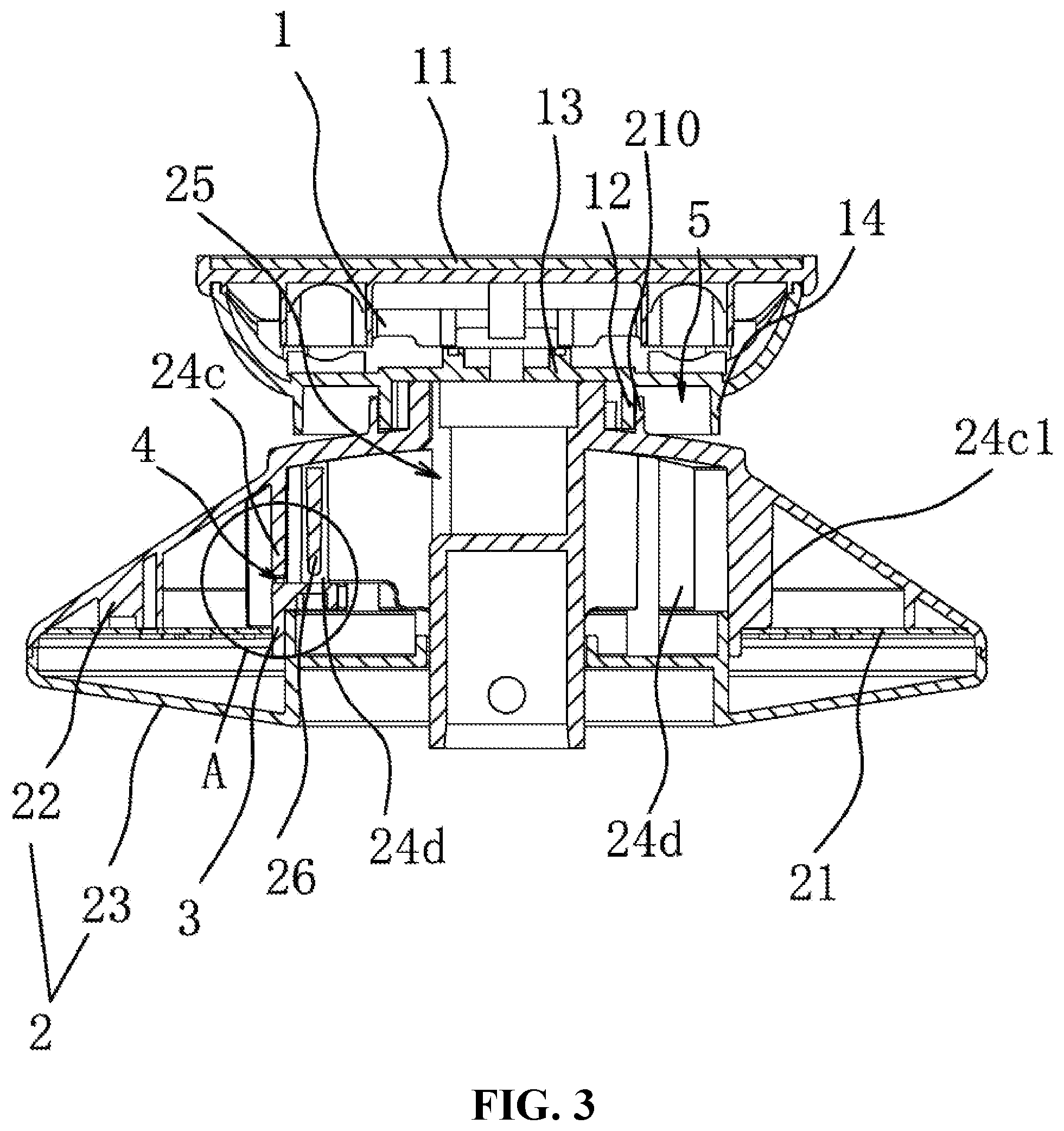 Patent US12448807 Figure 3 – Tent top base structure