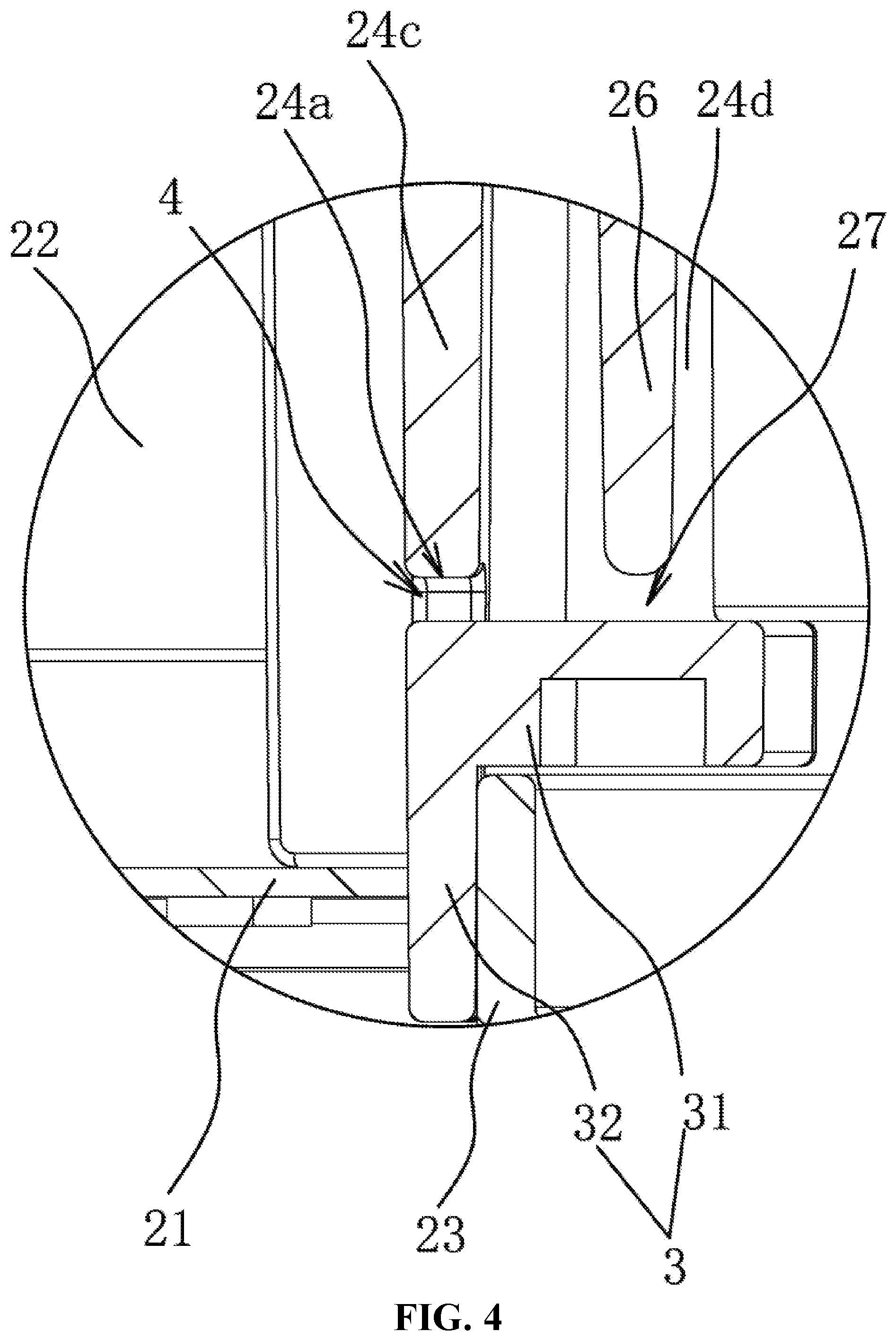 Patent US12448807 Figure 4 – Tent top base structure