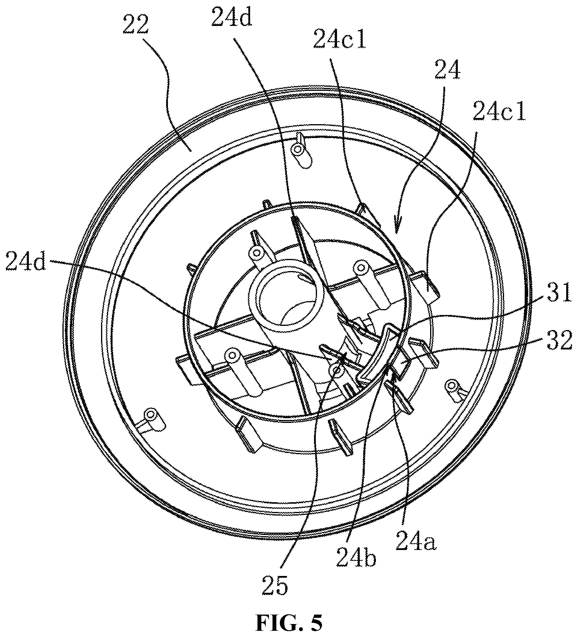 Patent US12448807 Figure 5 – Tent top base structure
