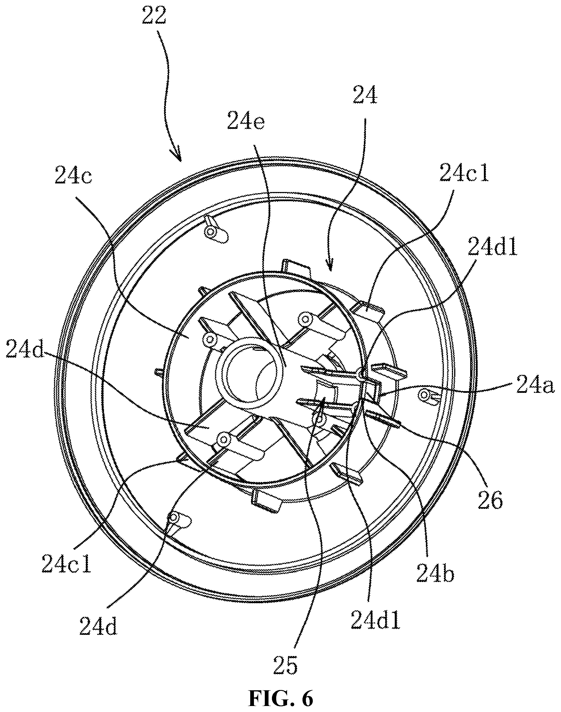 Patent US12448807 Figure 6 – Tent top base structure