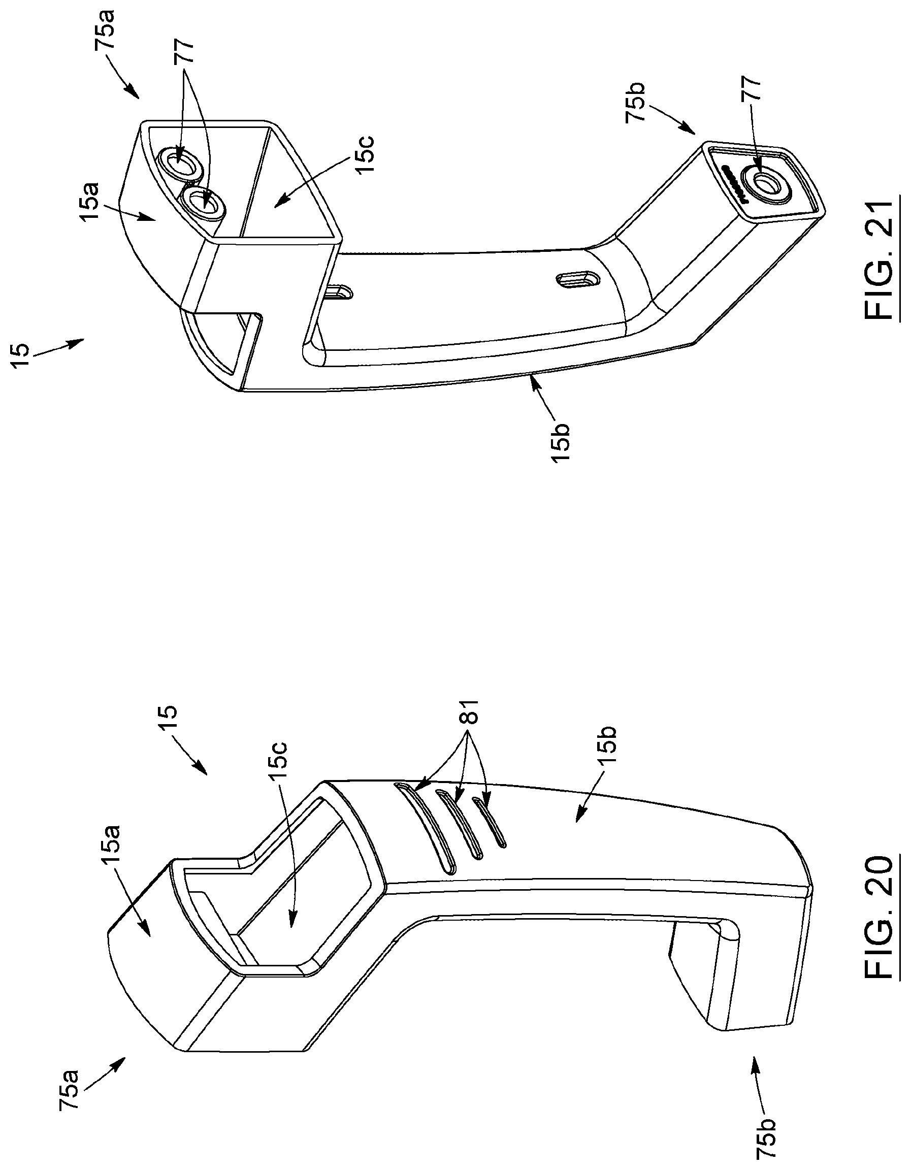 Patent US12448811 Figure 13 – Handle system for vertical drawer, cabinet structure provided with such system, kit for assembling the same, and corresponding methods of manufacturing, assembling and operating associated thereto