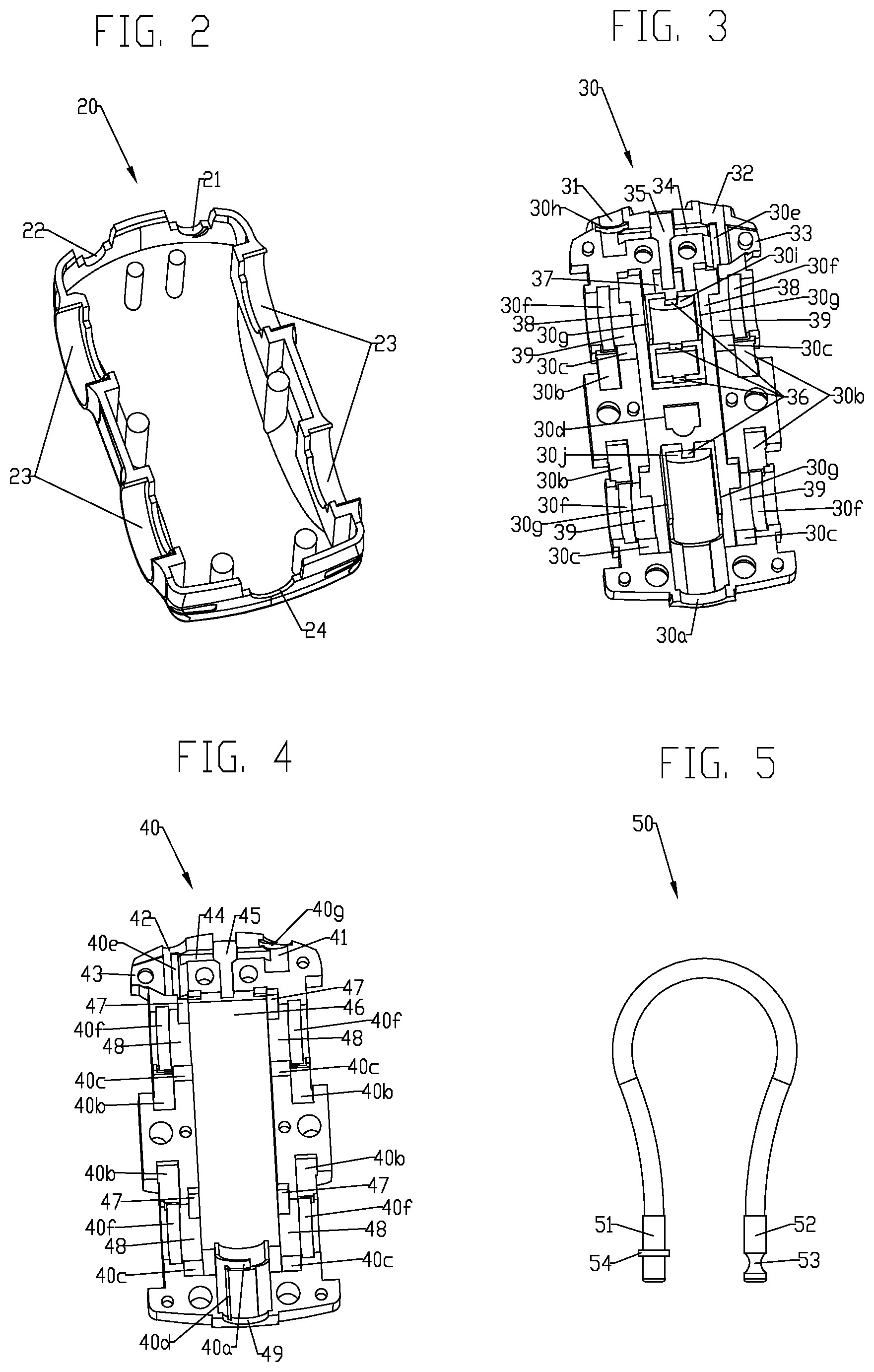 Patent US12448813 Figure 3 – Object shaped combination padlock