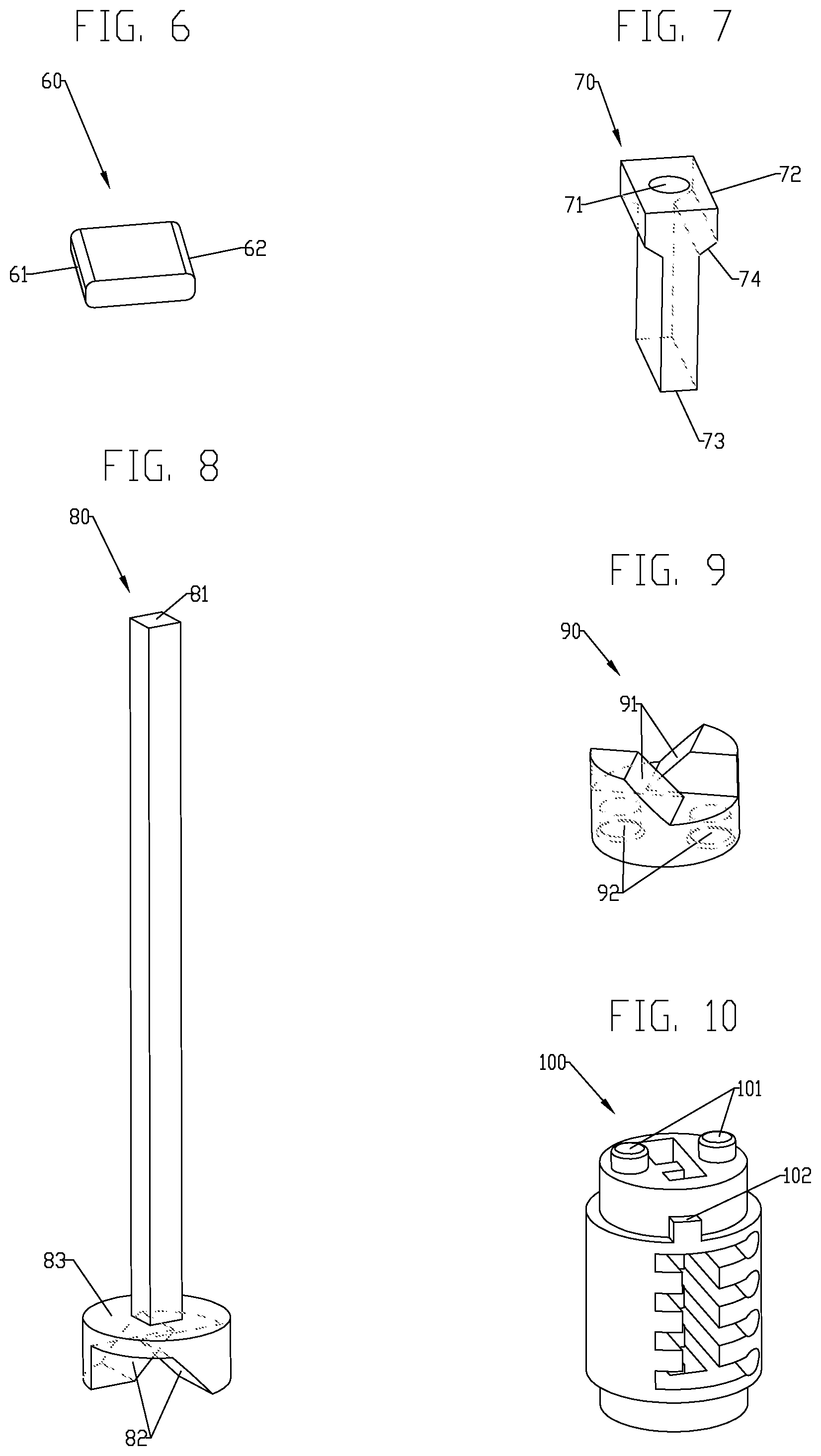 Patent US12448813 Figure 4 – Object shaped combination padlock