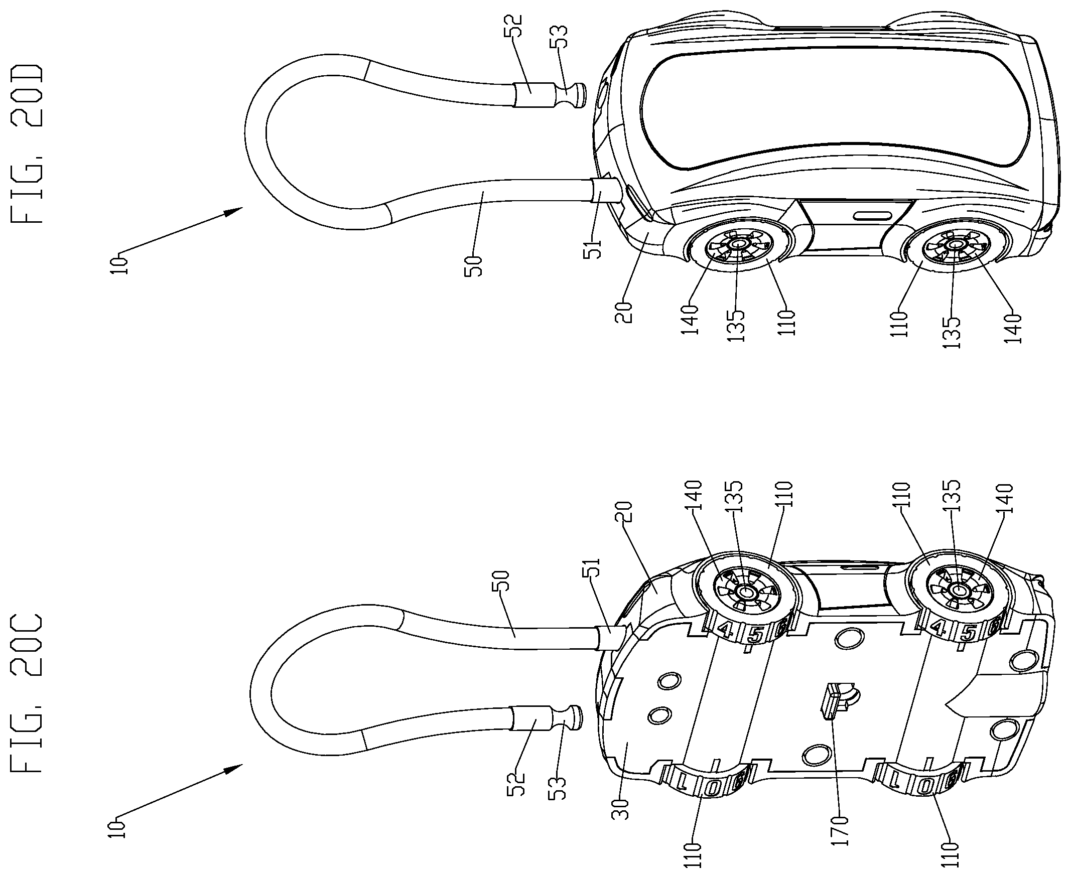 Patent US12448813 Figure 8 – Object shaped combination padlock