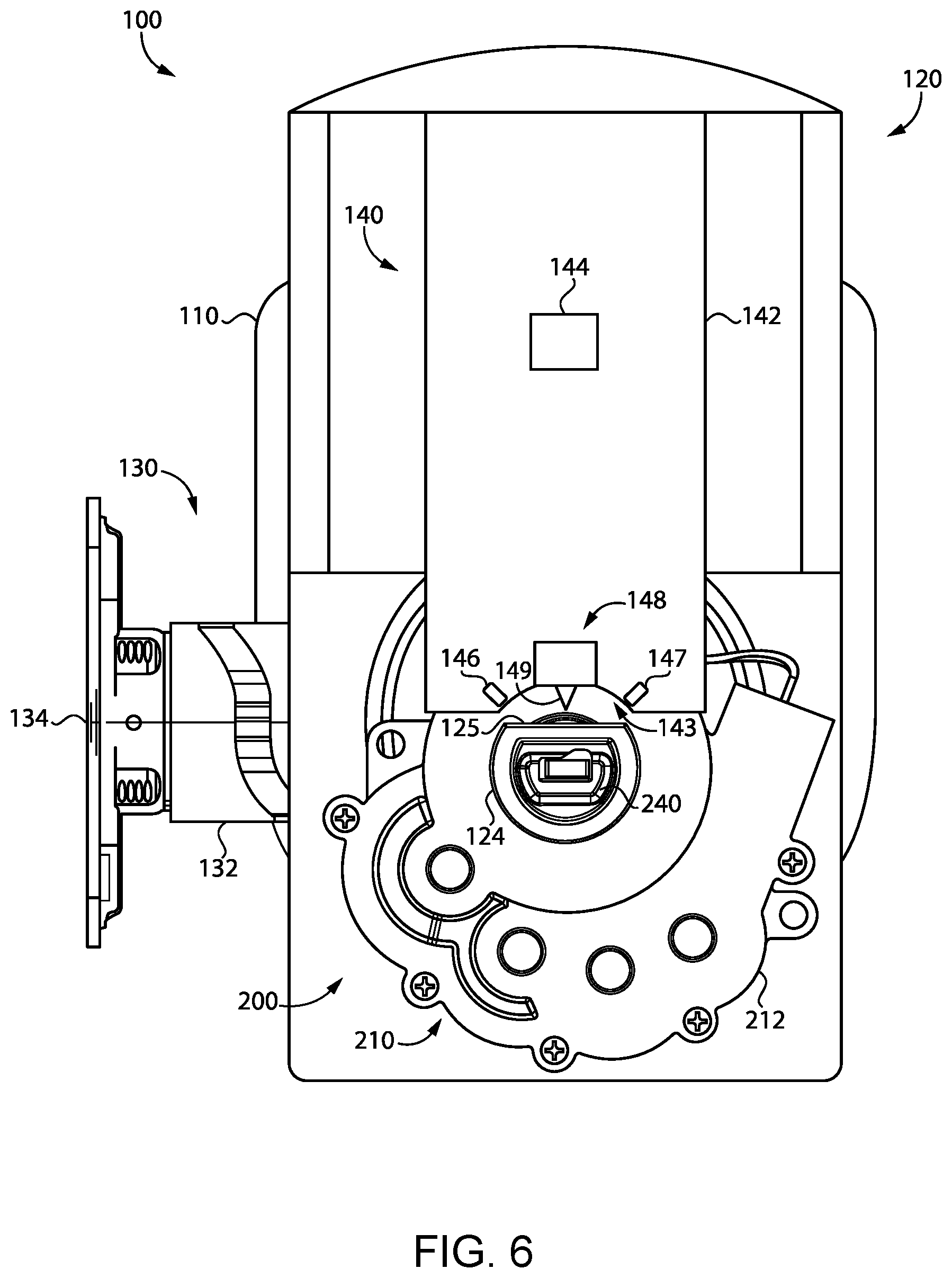 Patent US12448815 Figure 5 – Bolt actuation assembly