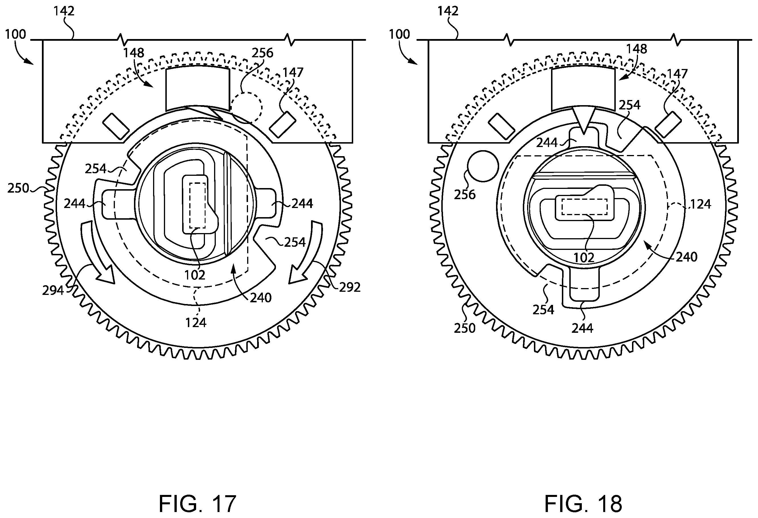 Patent US12448815 Figure 12 – Bolt actuation assembly