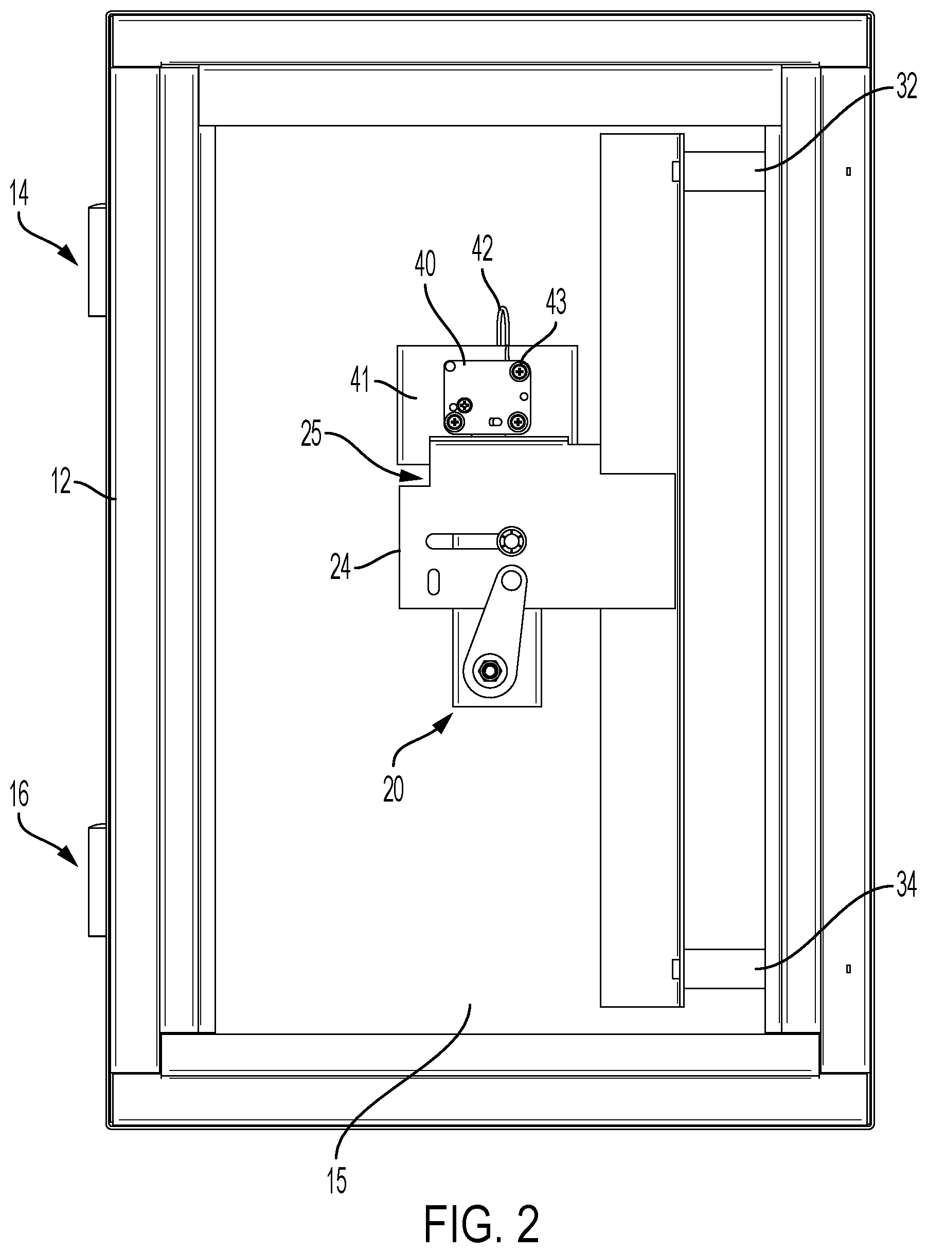 Patent US12448816 Figure 2 – Lock system and electromechanical lock device
