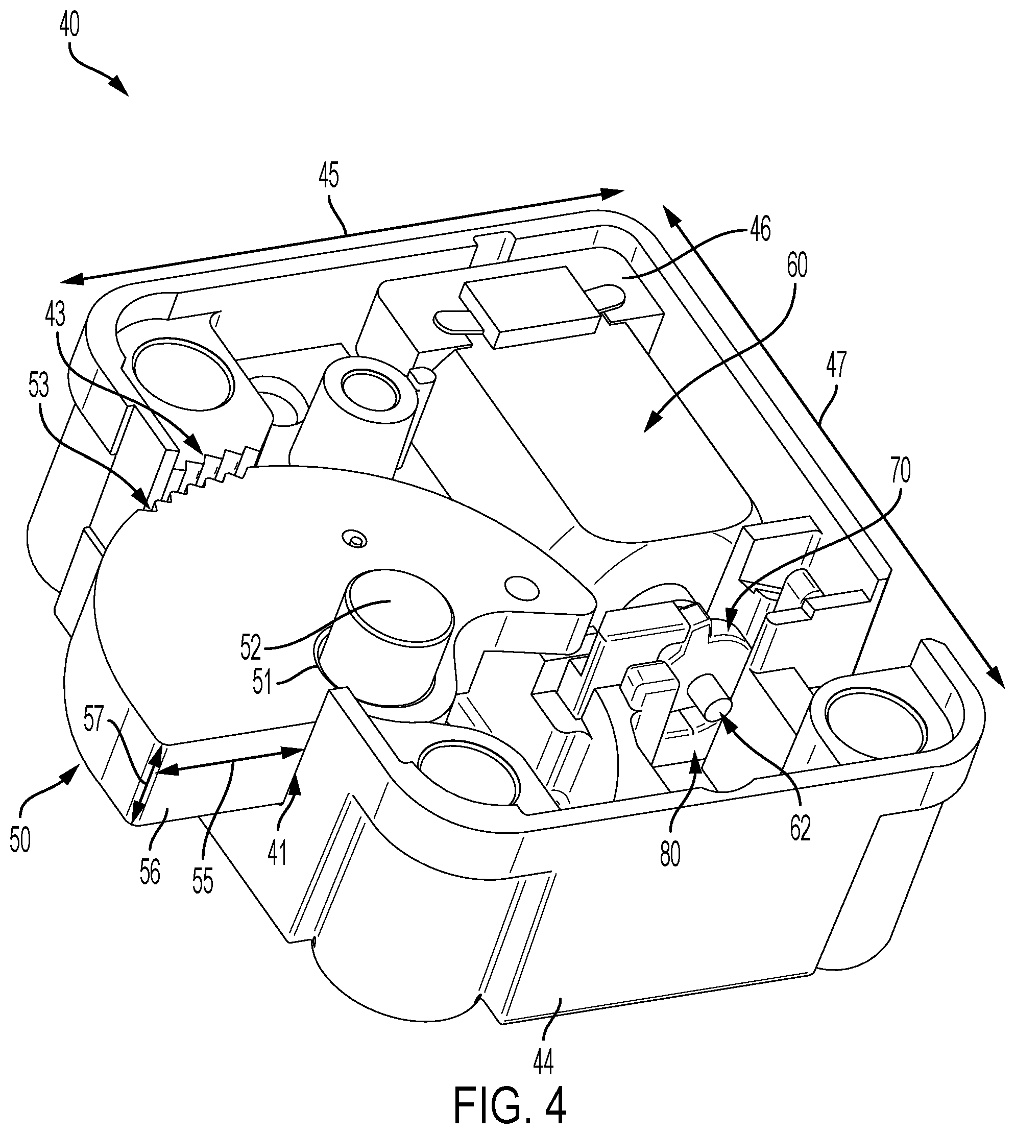 Patent US12448816 Figure 4 – Lock system and electromechanical lock device