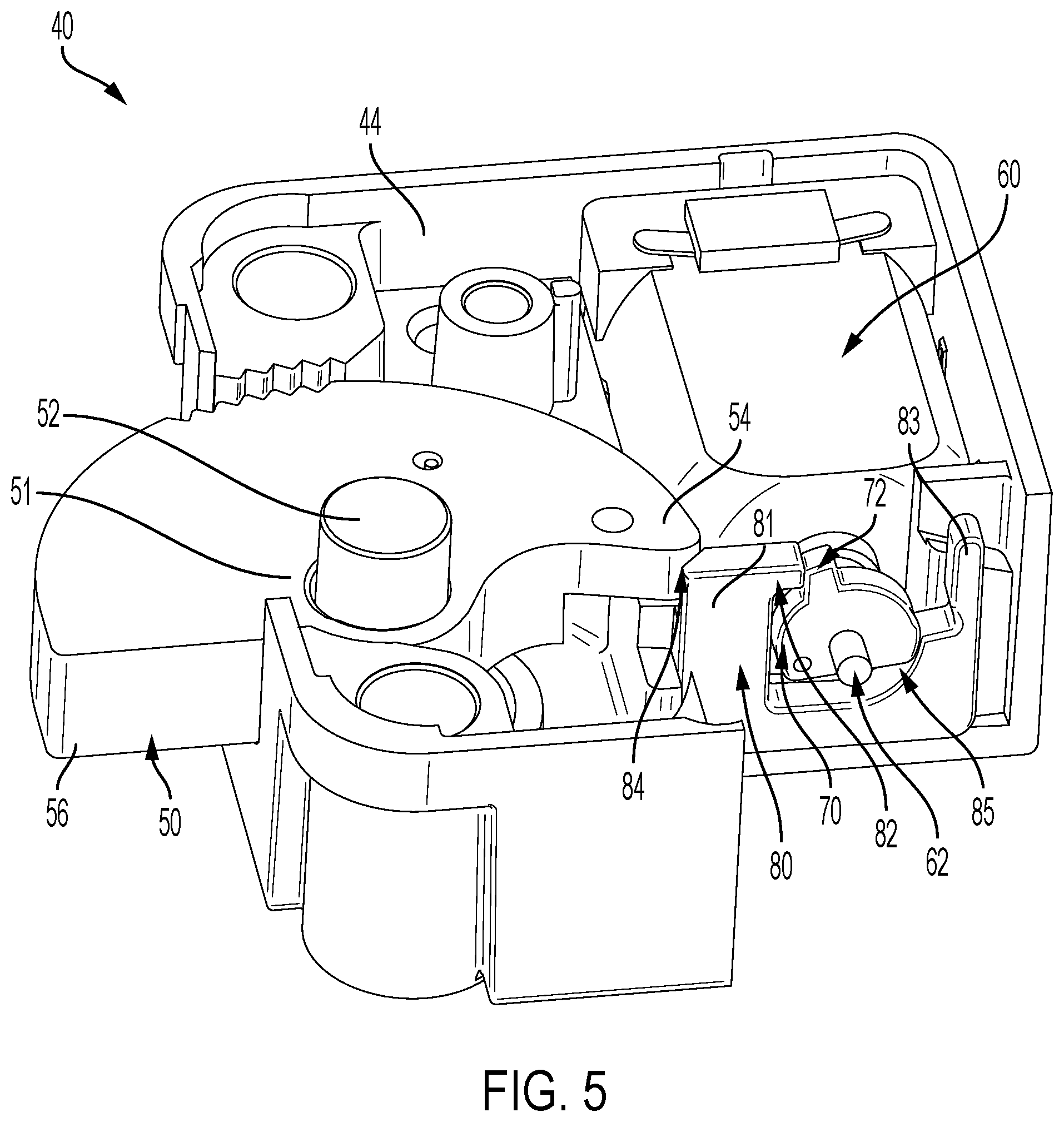Patent US12448816 Figure 5 – Lock system and electromechanical lock device