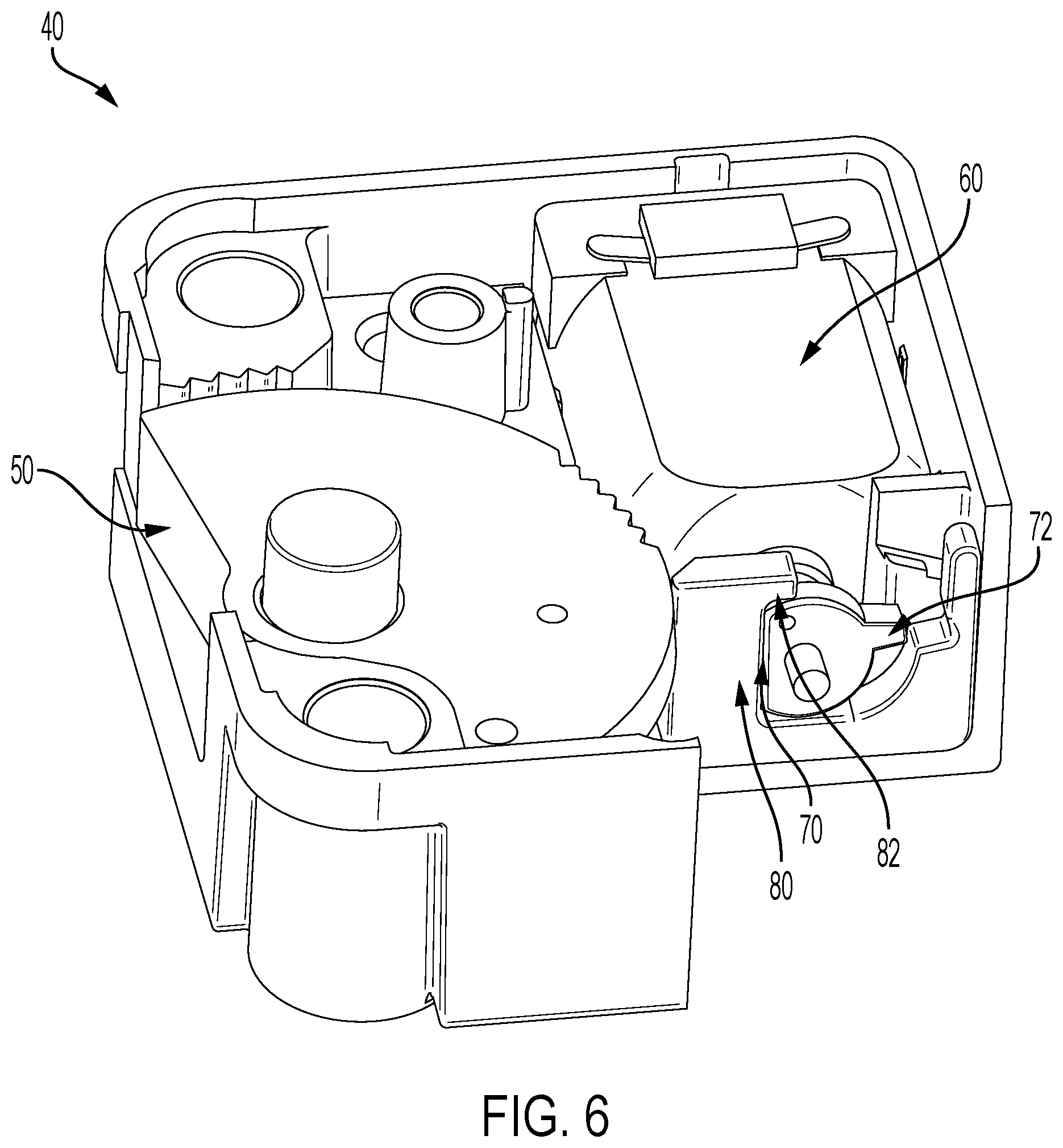 Patent US12448816 Figure 6 – Lock system and electromechanical lock device