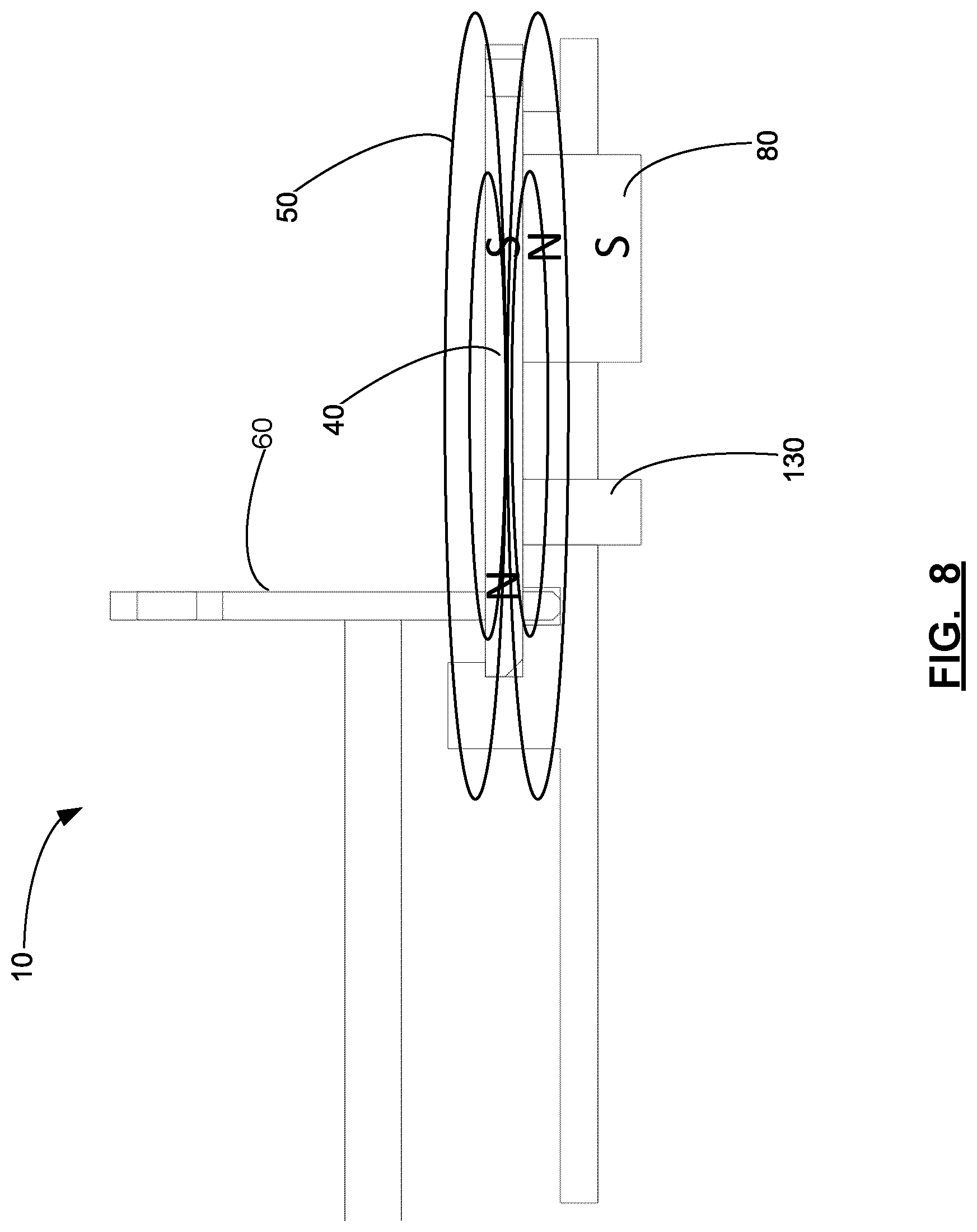 Patent US12448817 Figure 8 – Magnetic release mechanism