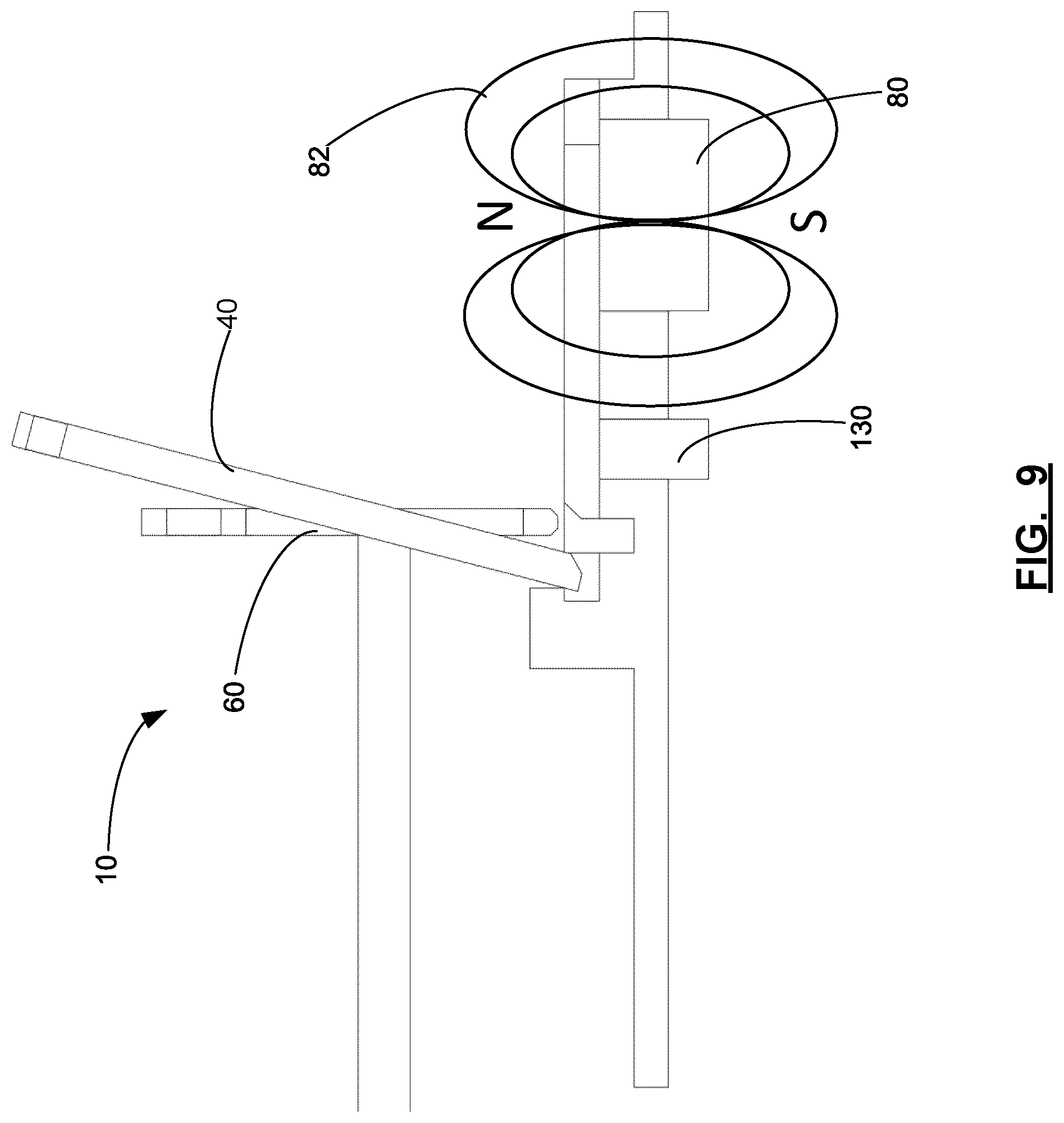 Patent US12448817 Figure 9 – Magnetic release mechanism