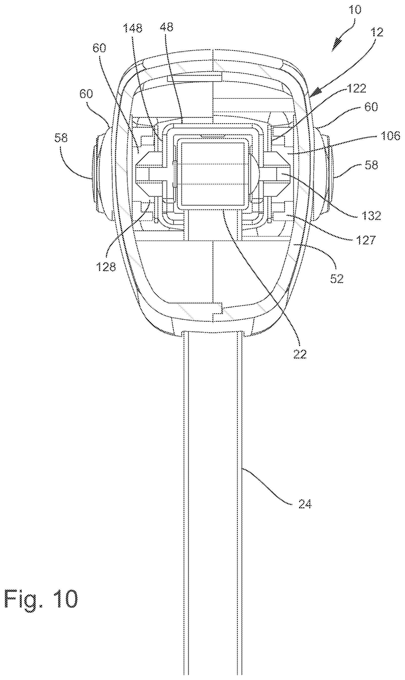 Patent US12448818 Figure 10 – Squeeze and slide to open gate latch
