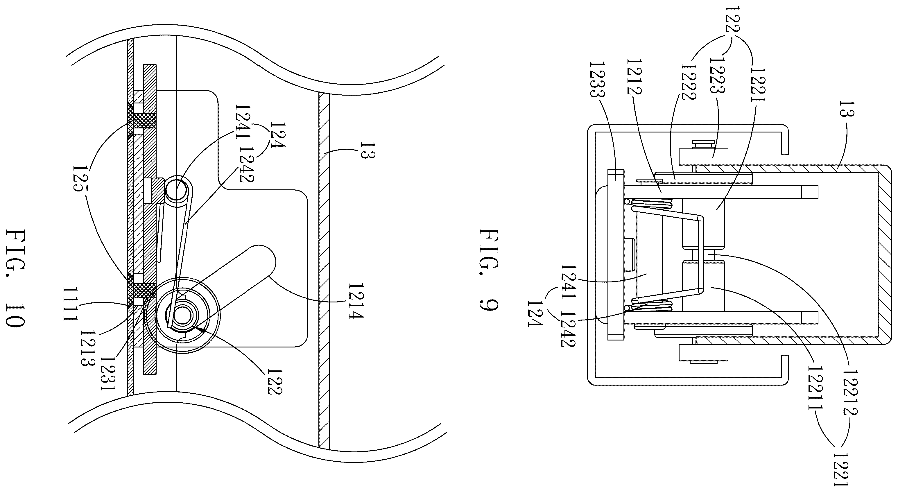 Patent US12448819 Figure 8 – Door lock structure