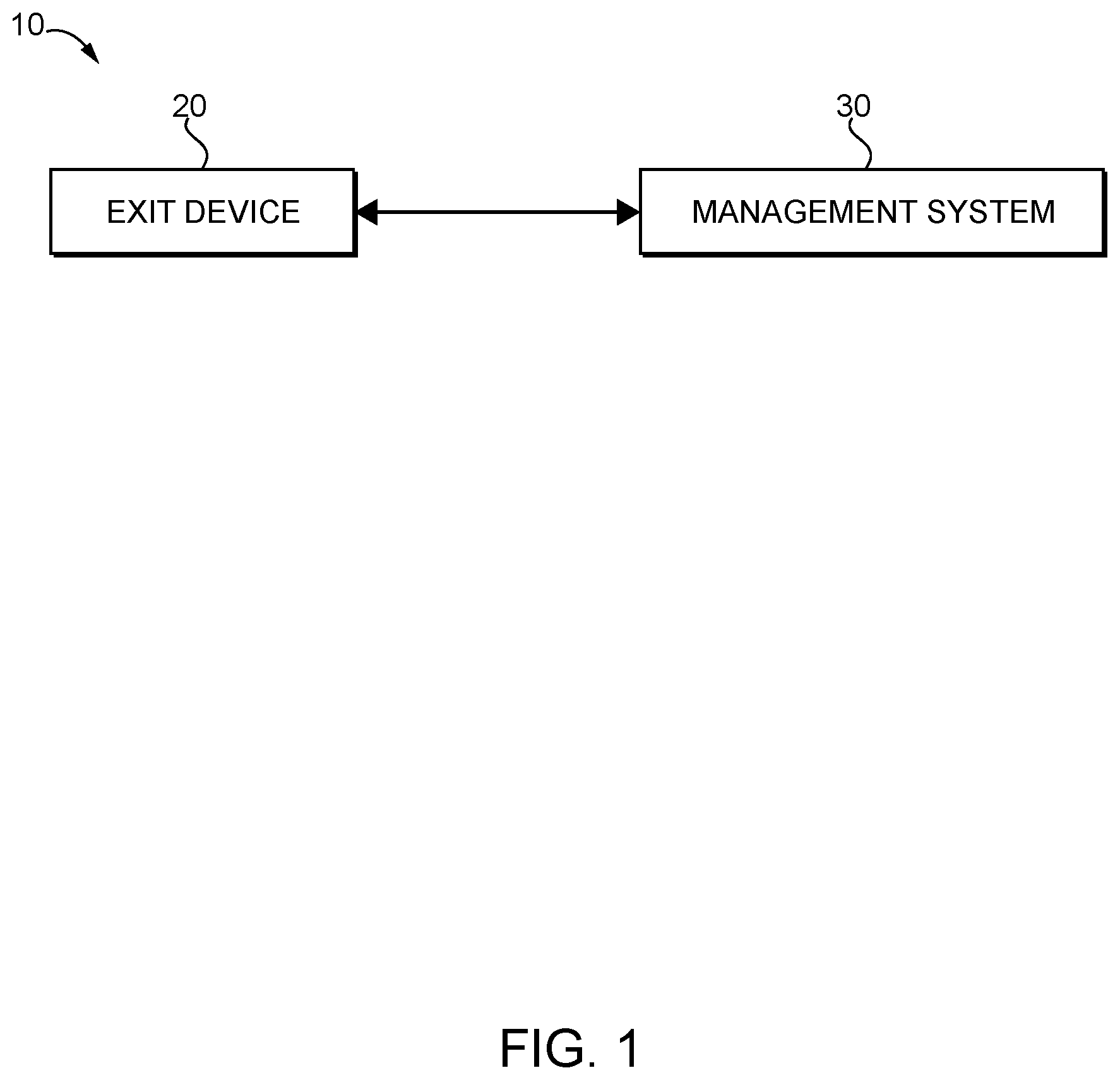 Patent US12448820 Figure 1 – Exit device systems and methods