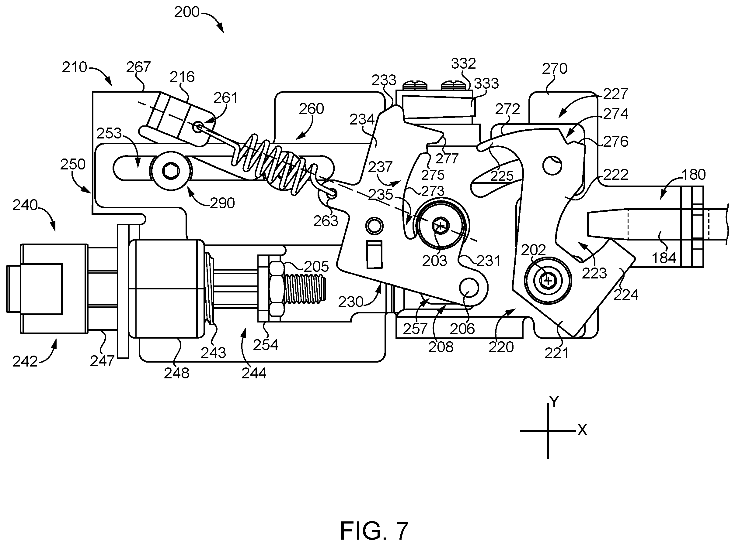 Patent US12448820 Figure 7 – Exit device systems and methods