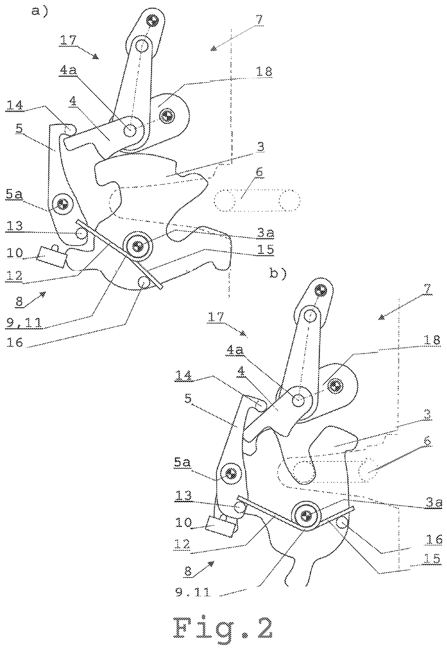 Patent US12448821 Figure 2 – Motor vehicle lock for a locking element of a motor vehicle